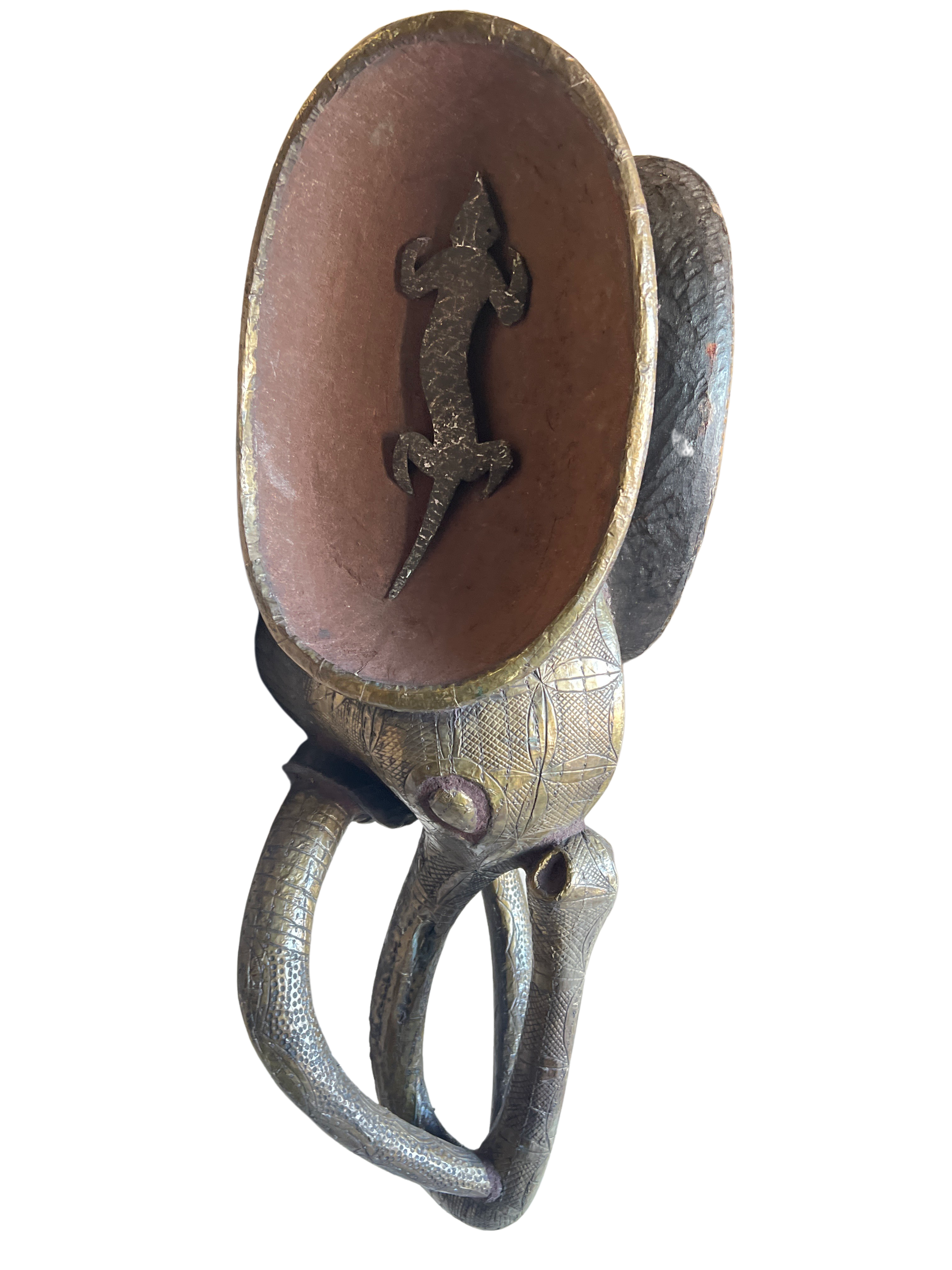 Babanki Tribe Bronze Elephant Mask - Babanki