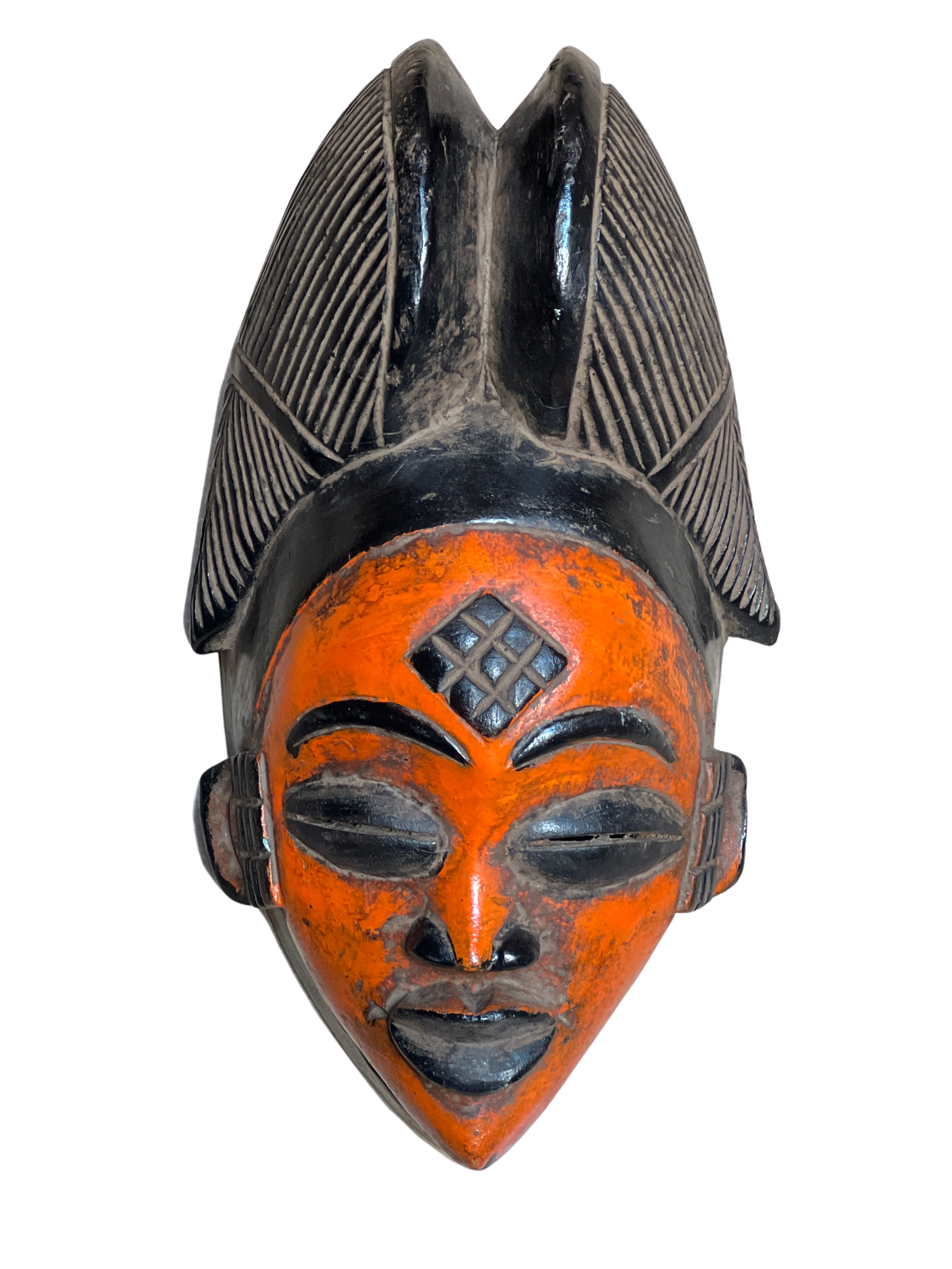 Punu Tribe Painted Mask