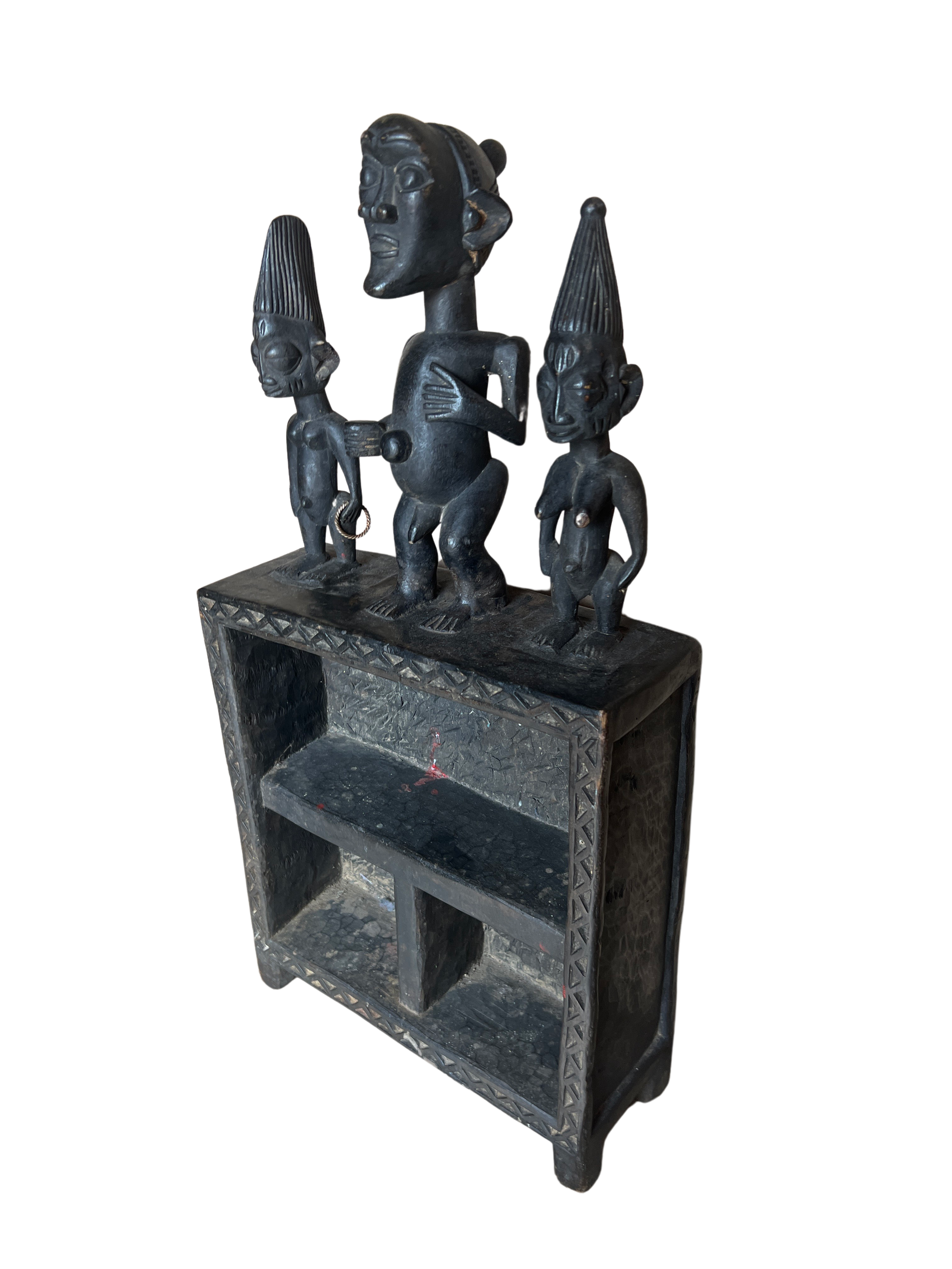 Ashanti Tribe Wooden Shelf