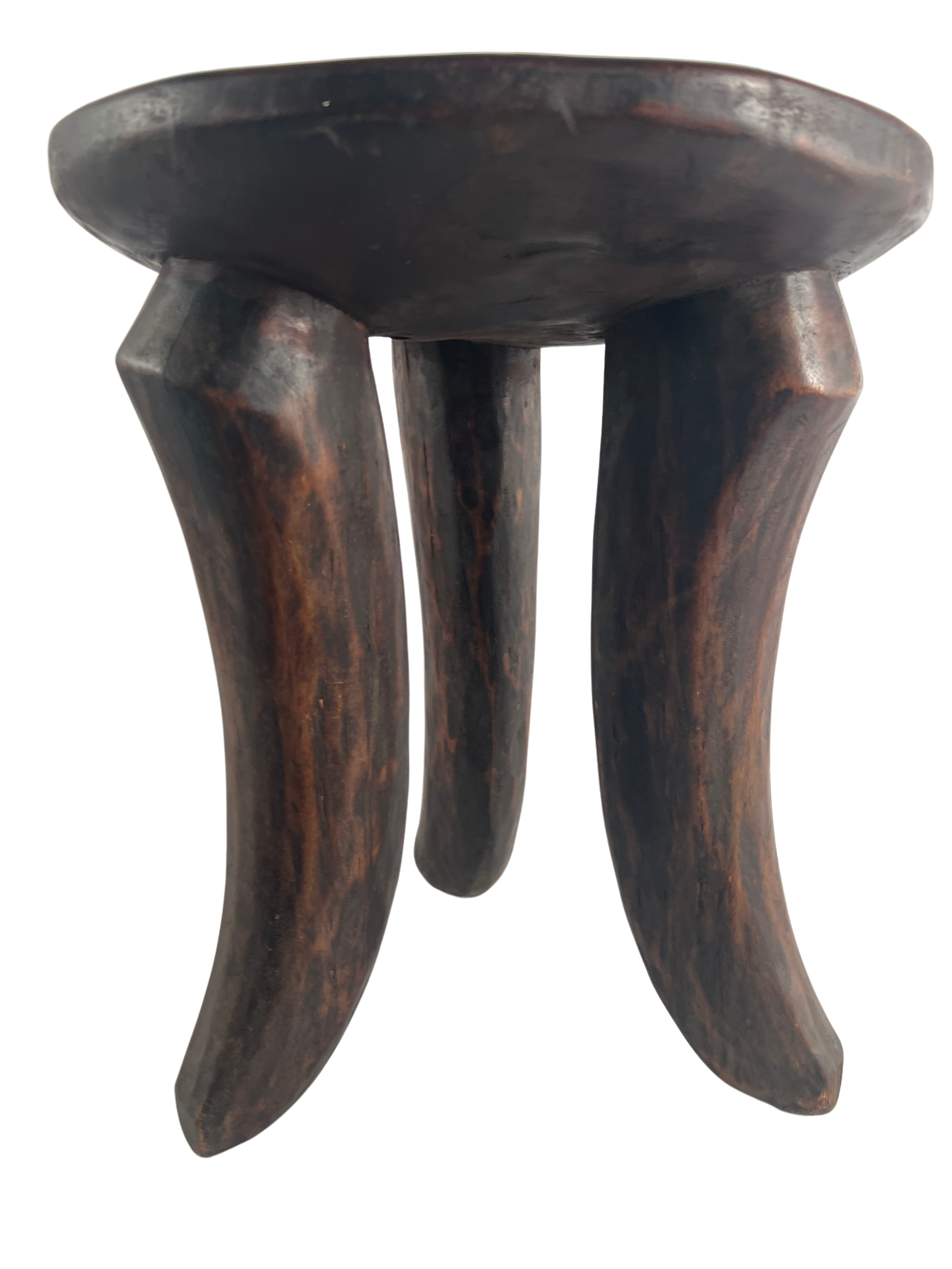 Bamileke Tribe Three Legged Wooden Stool