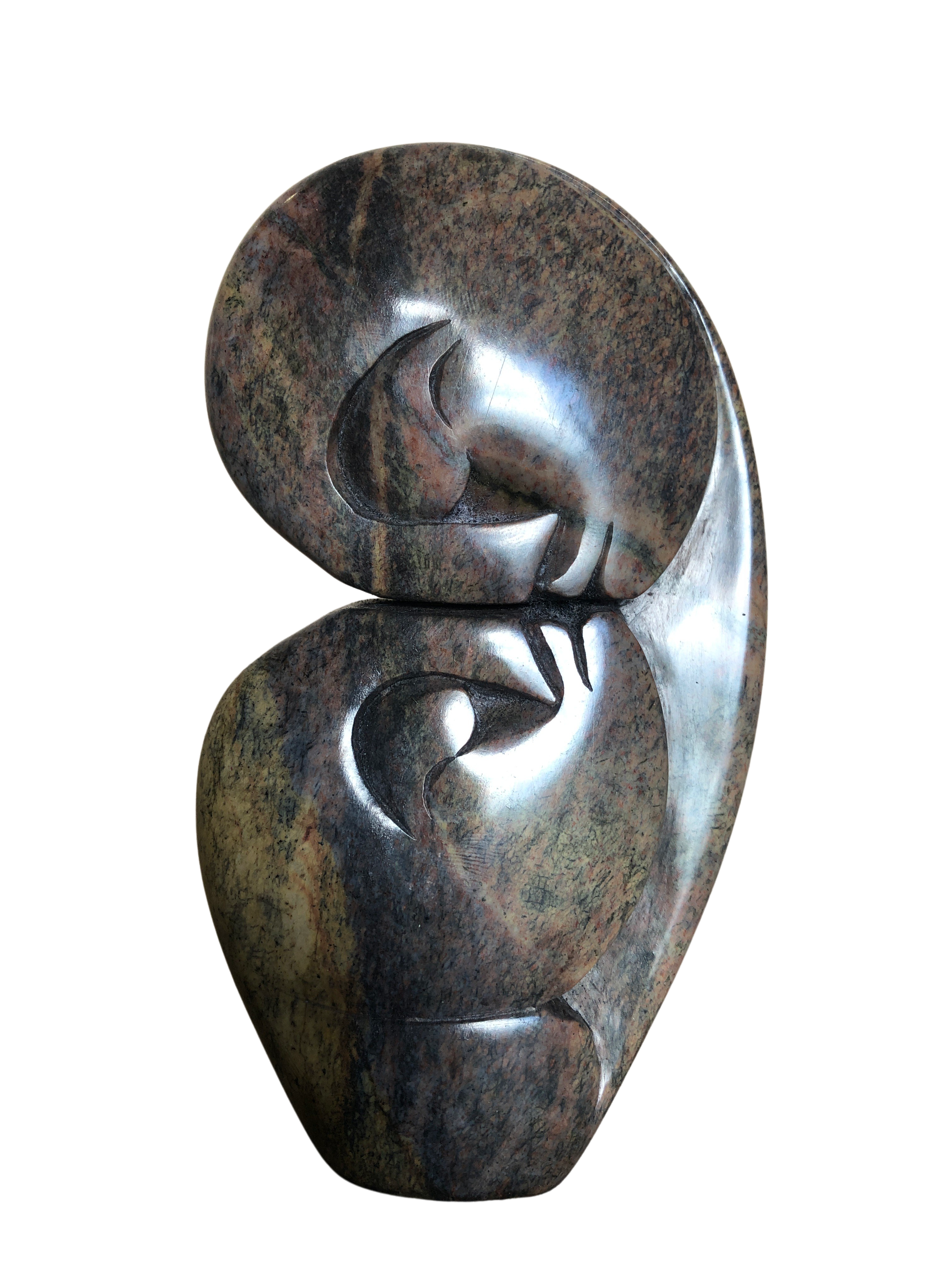 Shona Tribe Serpentine Flat Lovers