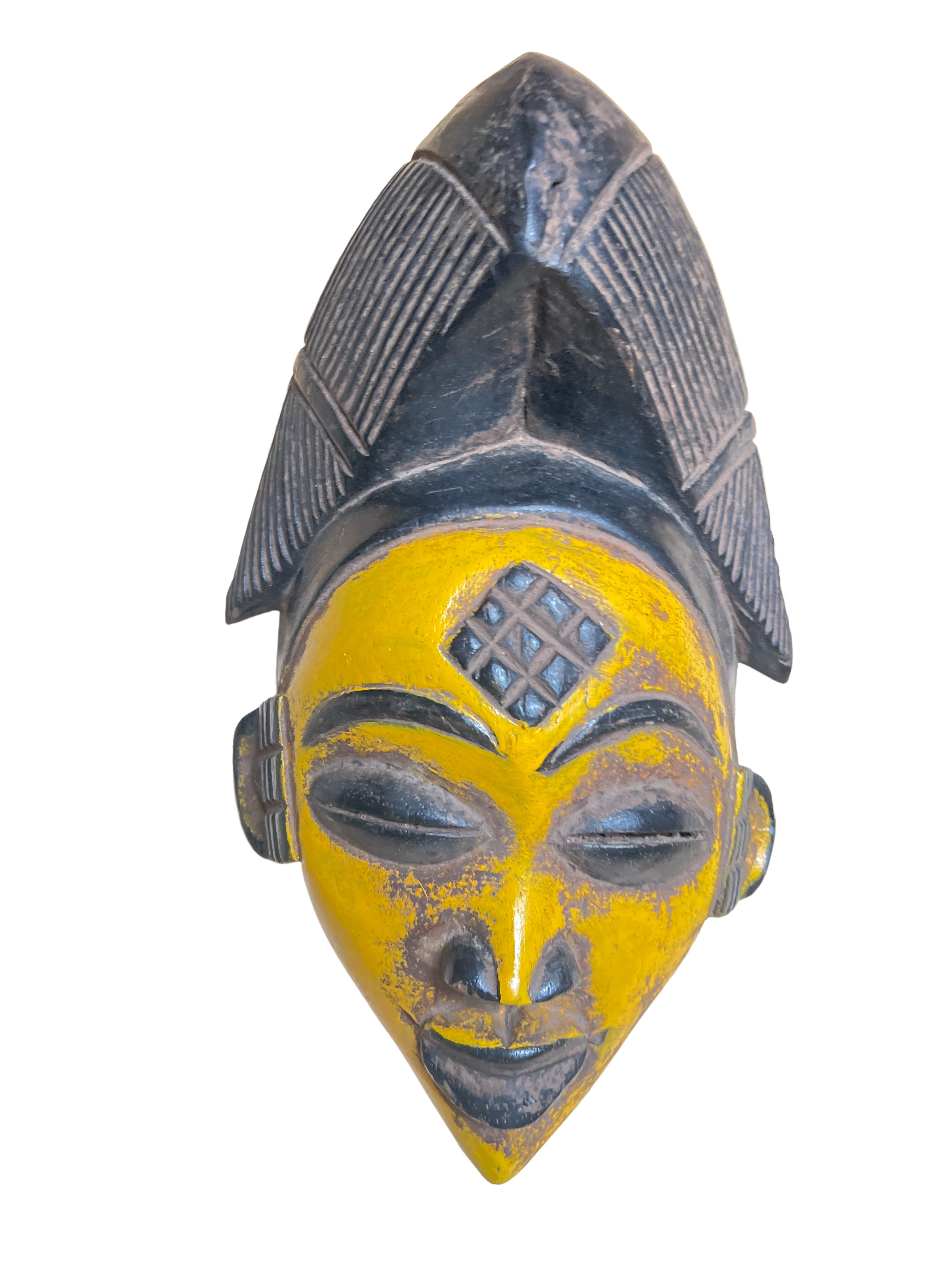 Punu Tribe Painted Mask