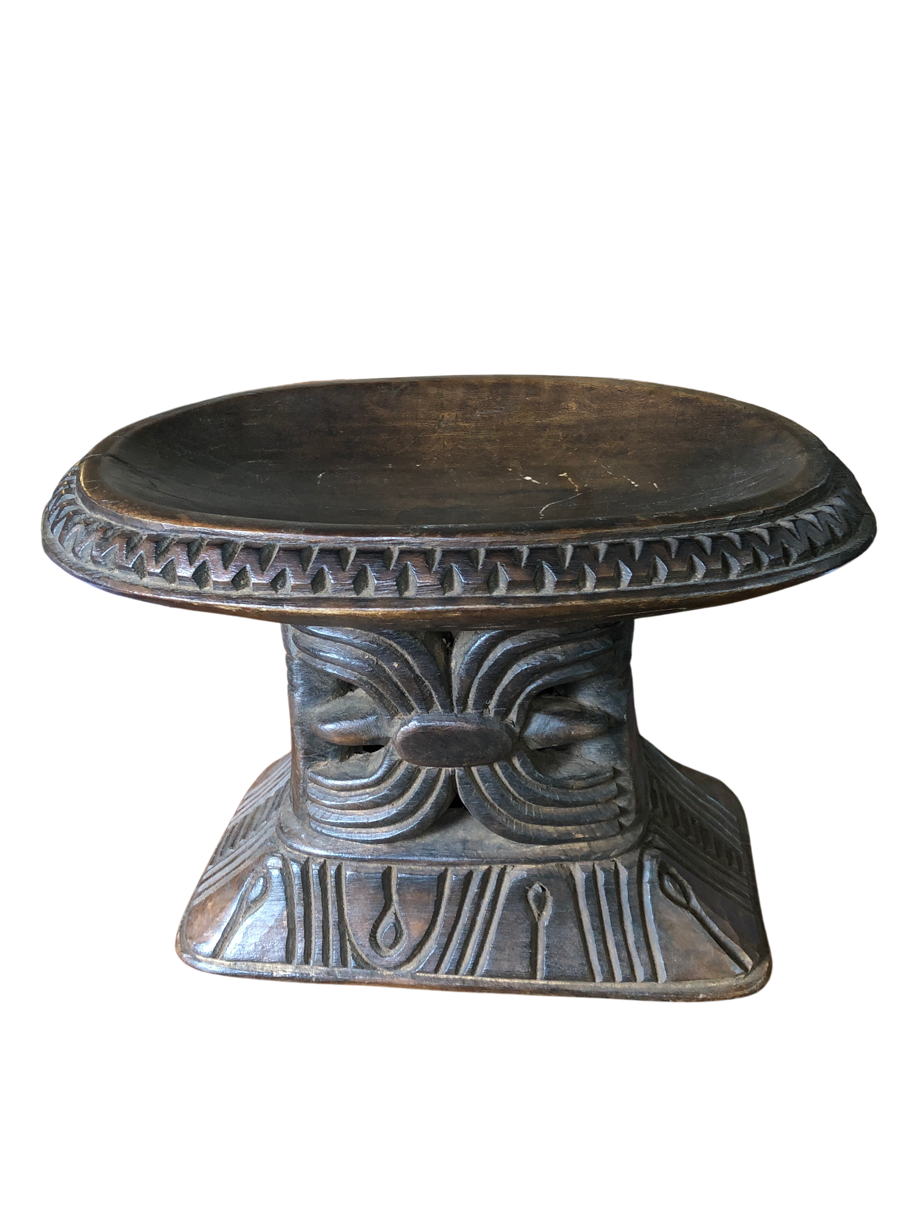 Bamileke Tribe Wooden Stool