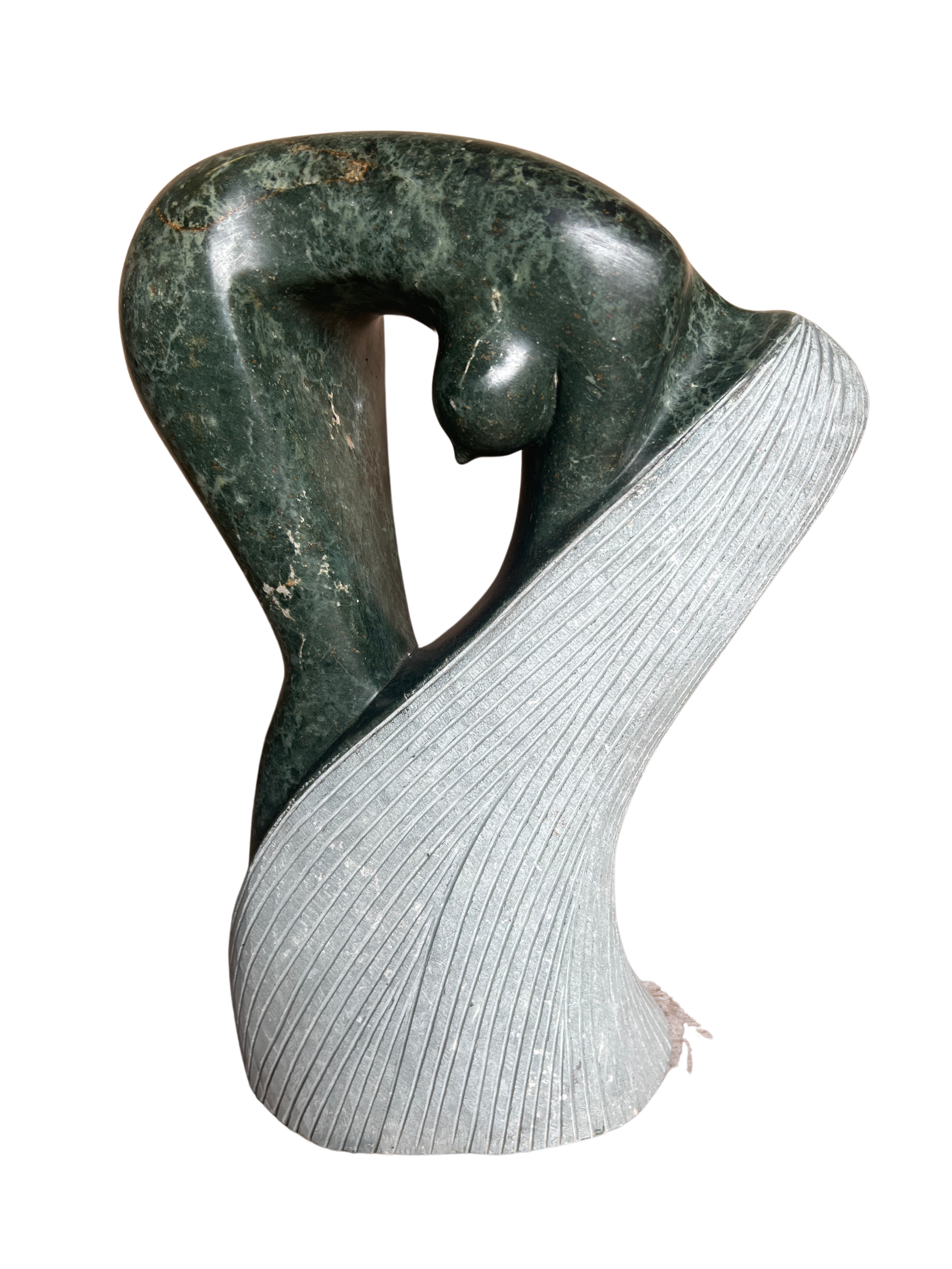 Shona Tribe Opal Stone Bathing Lady - Shona