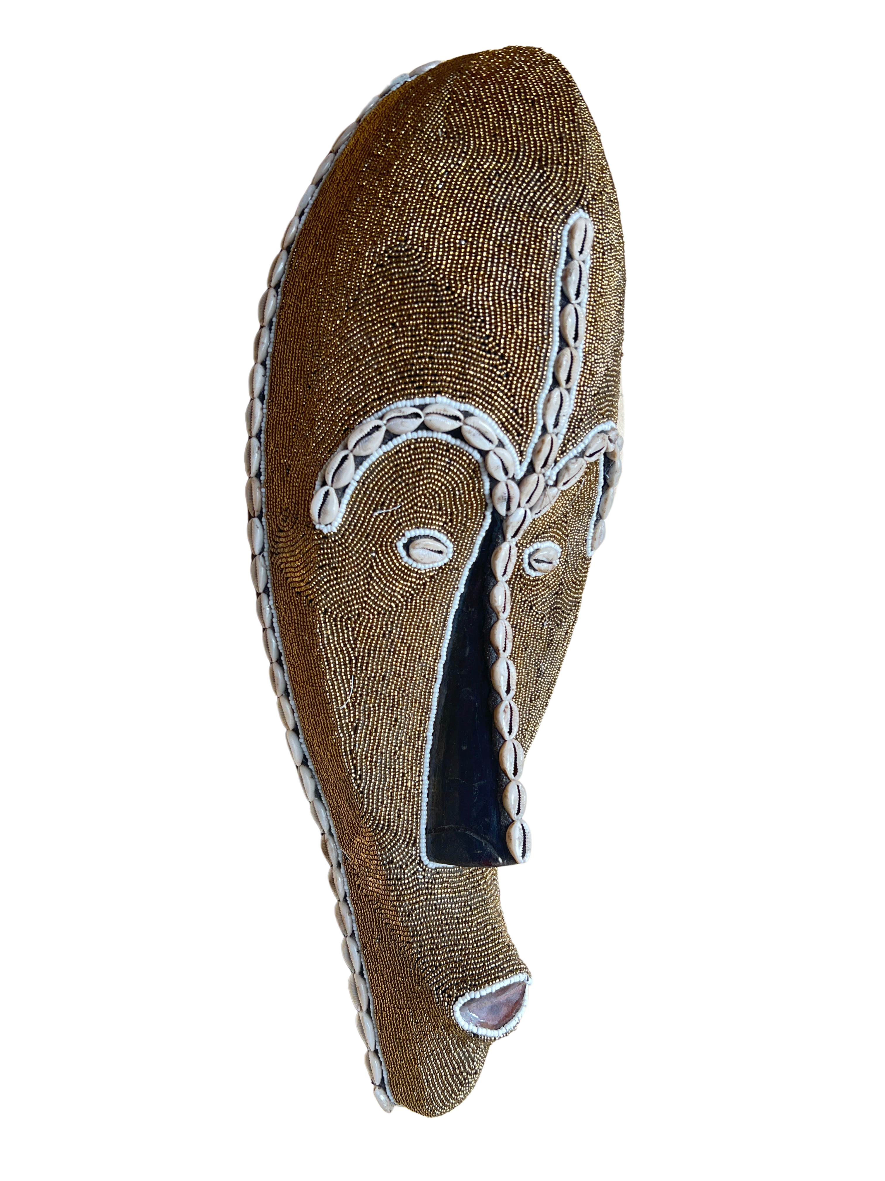 Fang Tribe Beaded Mask - Masks