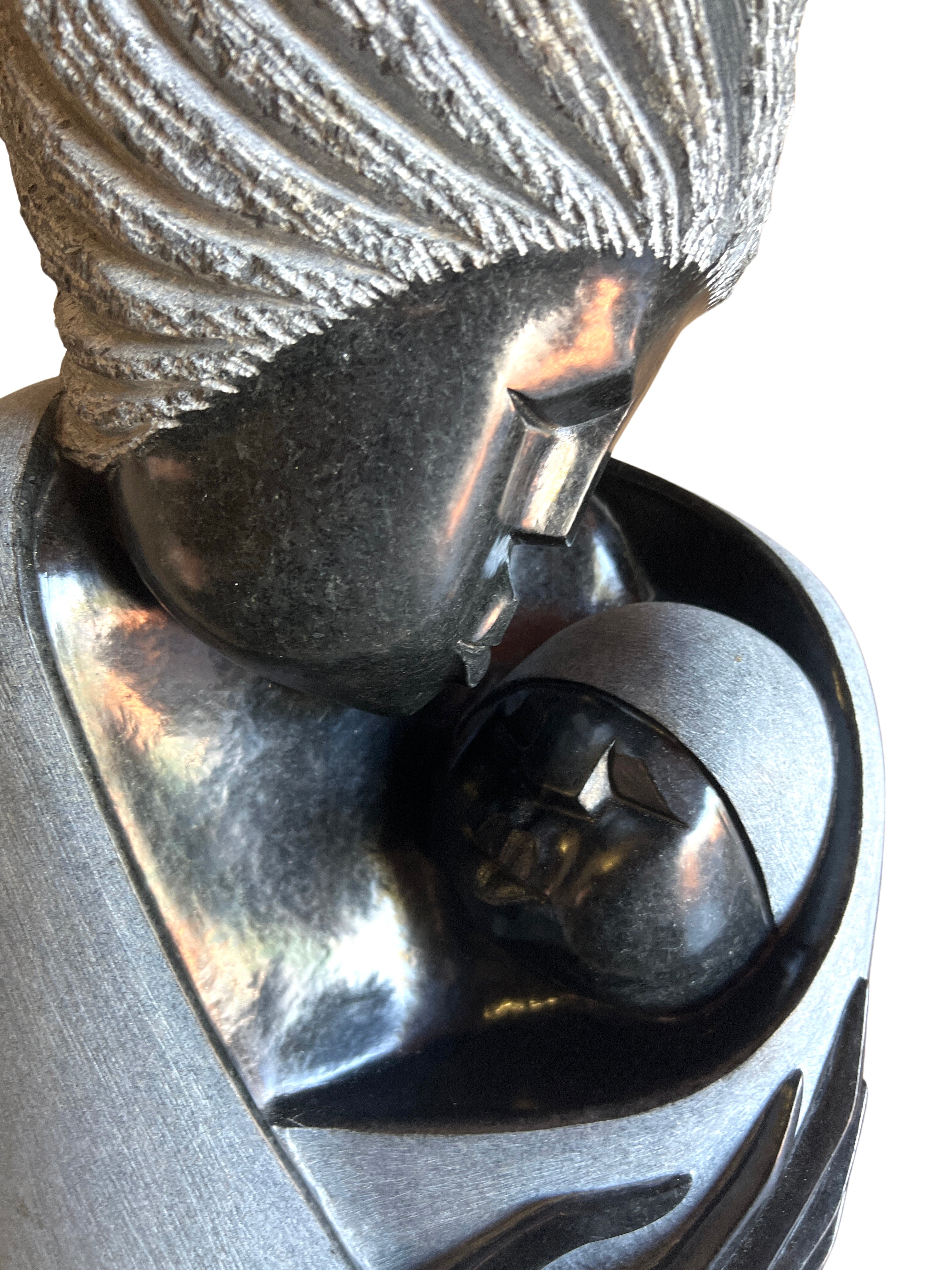 Shona Tribe Opal Stone Mother Mary - Shona