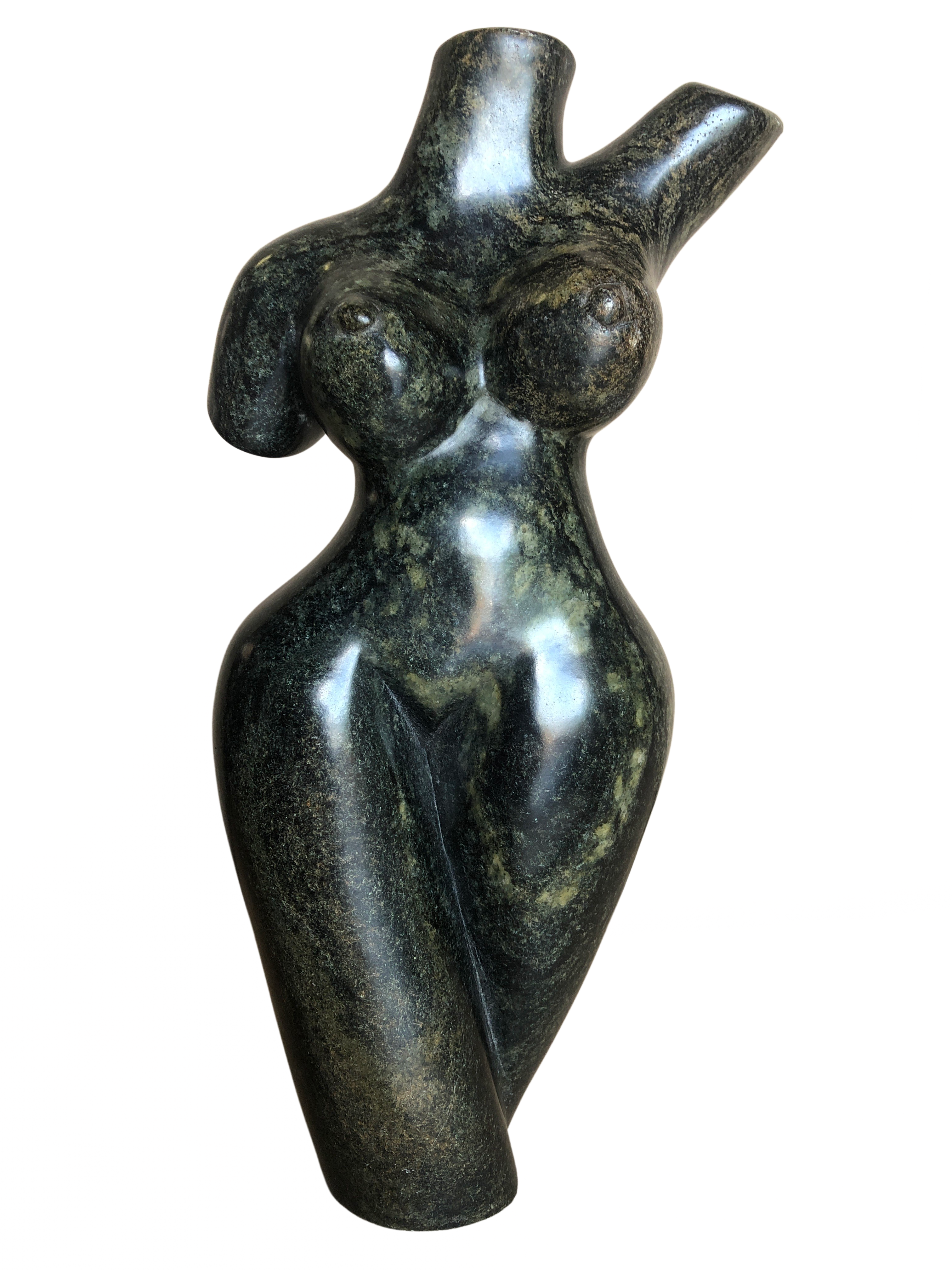 Shona Tribe Soap Stone Female Torso - Shona
