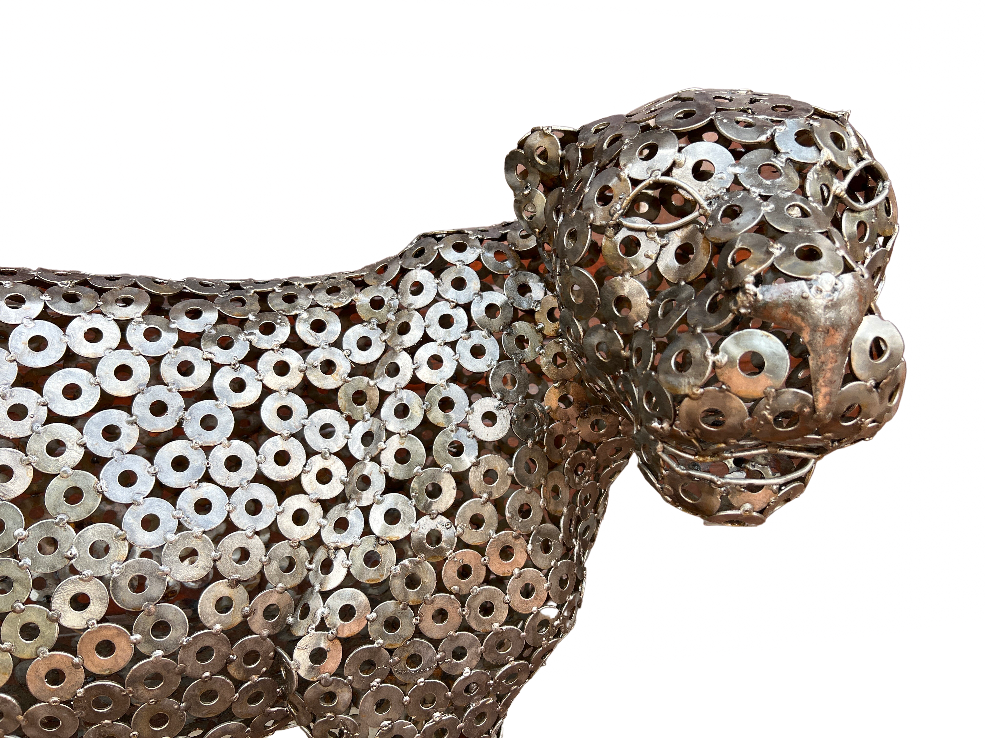 Shona Tribe Metal Leopard - Shona