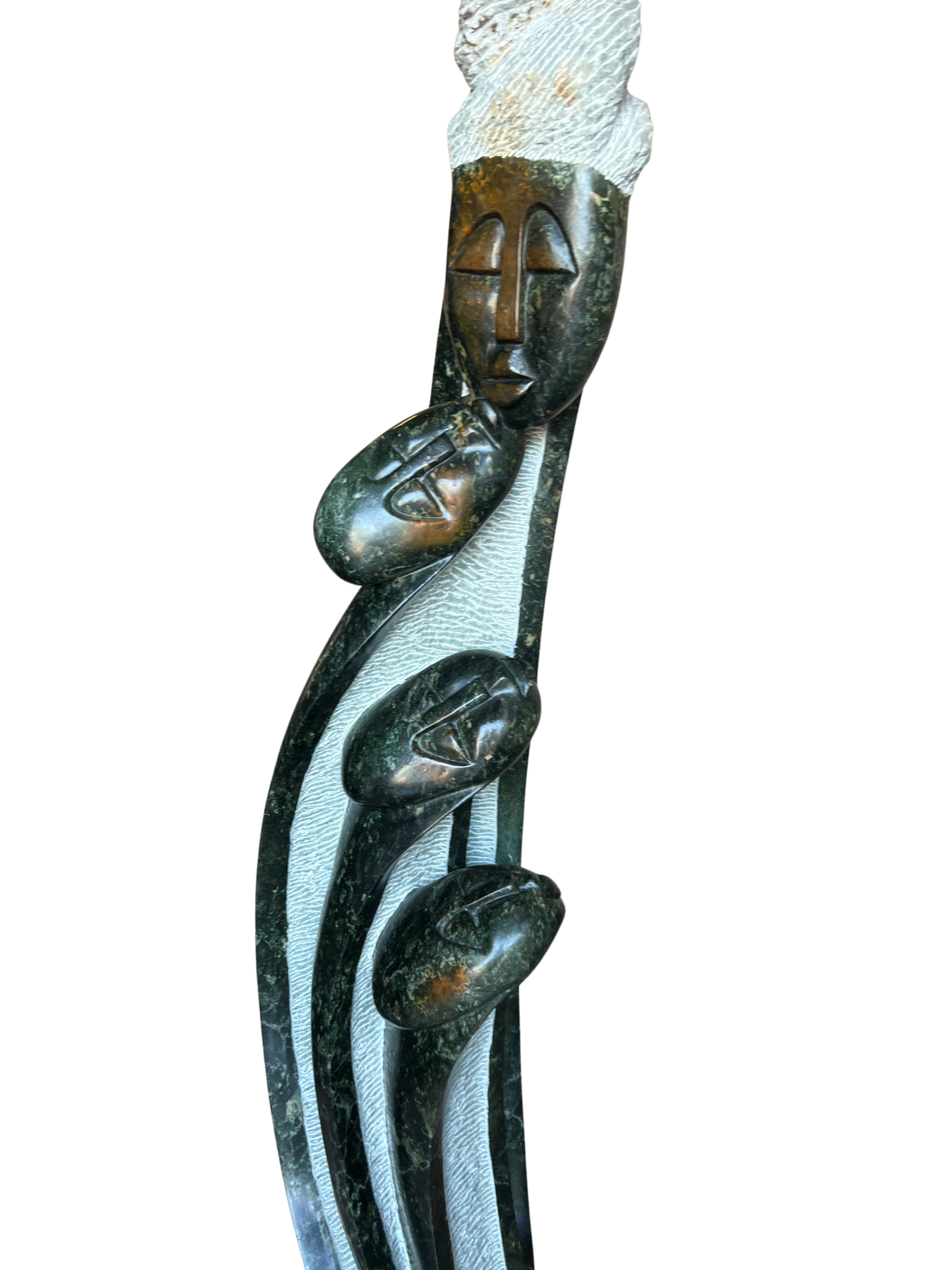 Shona Tribe Opal Stone Family of Four - Shona