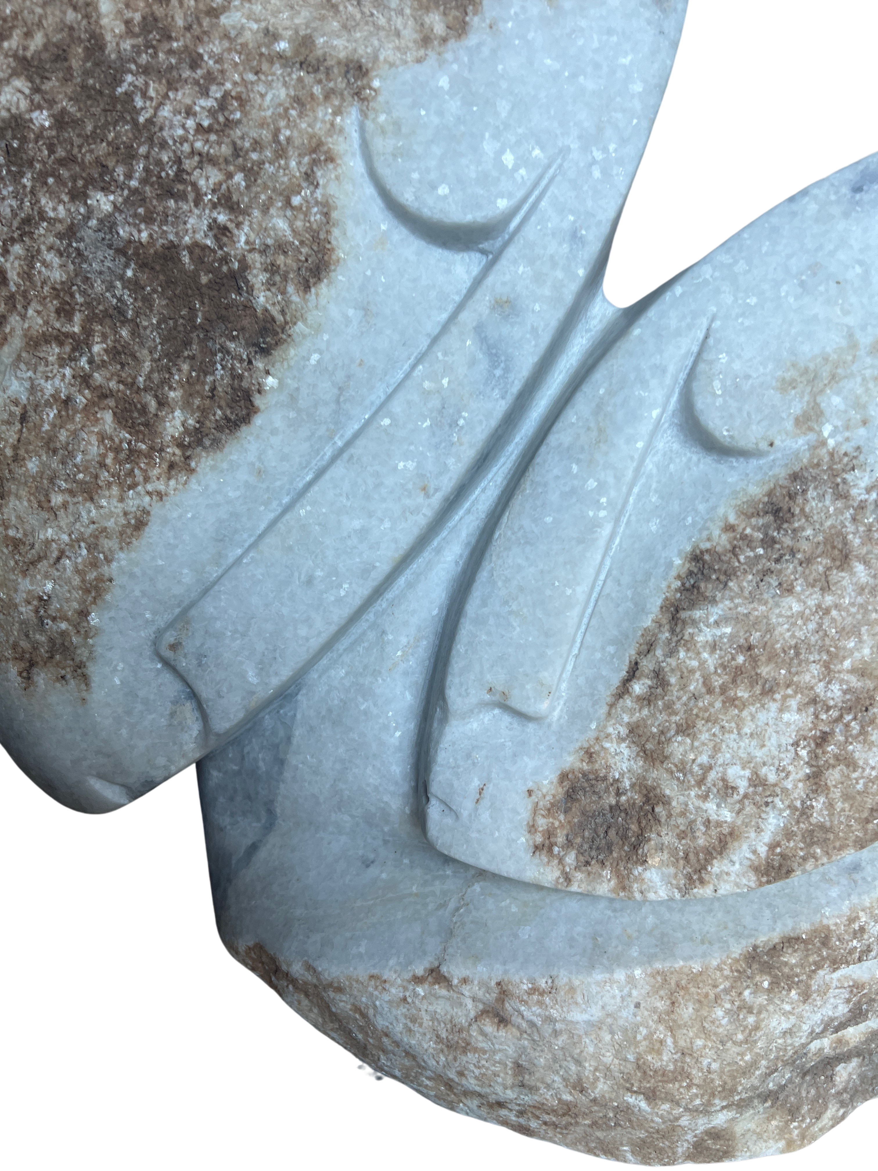 Shona Tribe Dolomite Stone Mother and Child - Shona