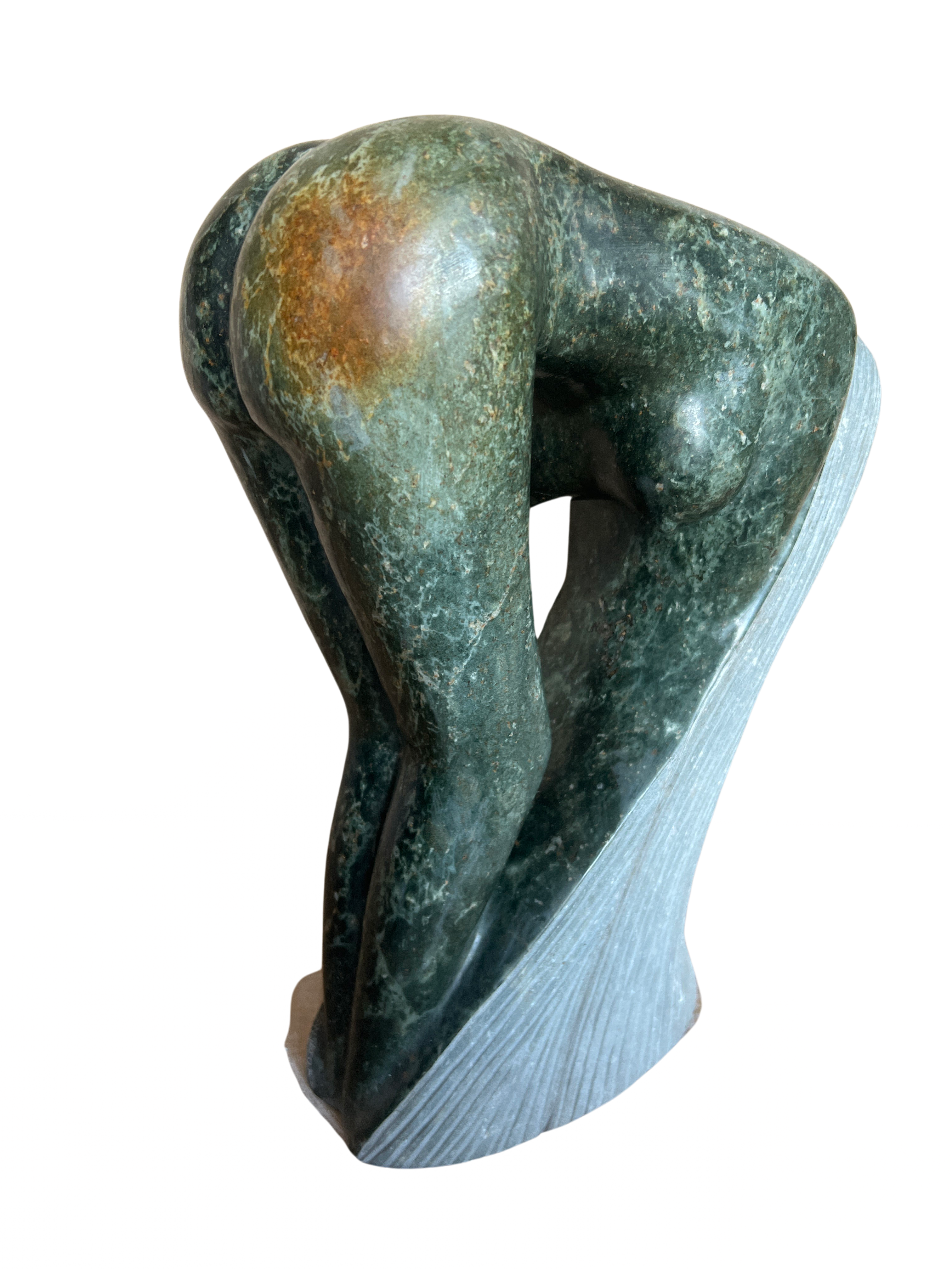 Shona Tribe Opal stone Bathing Lady - Shona