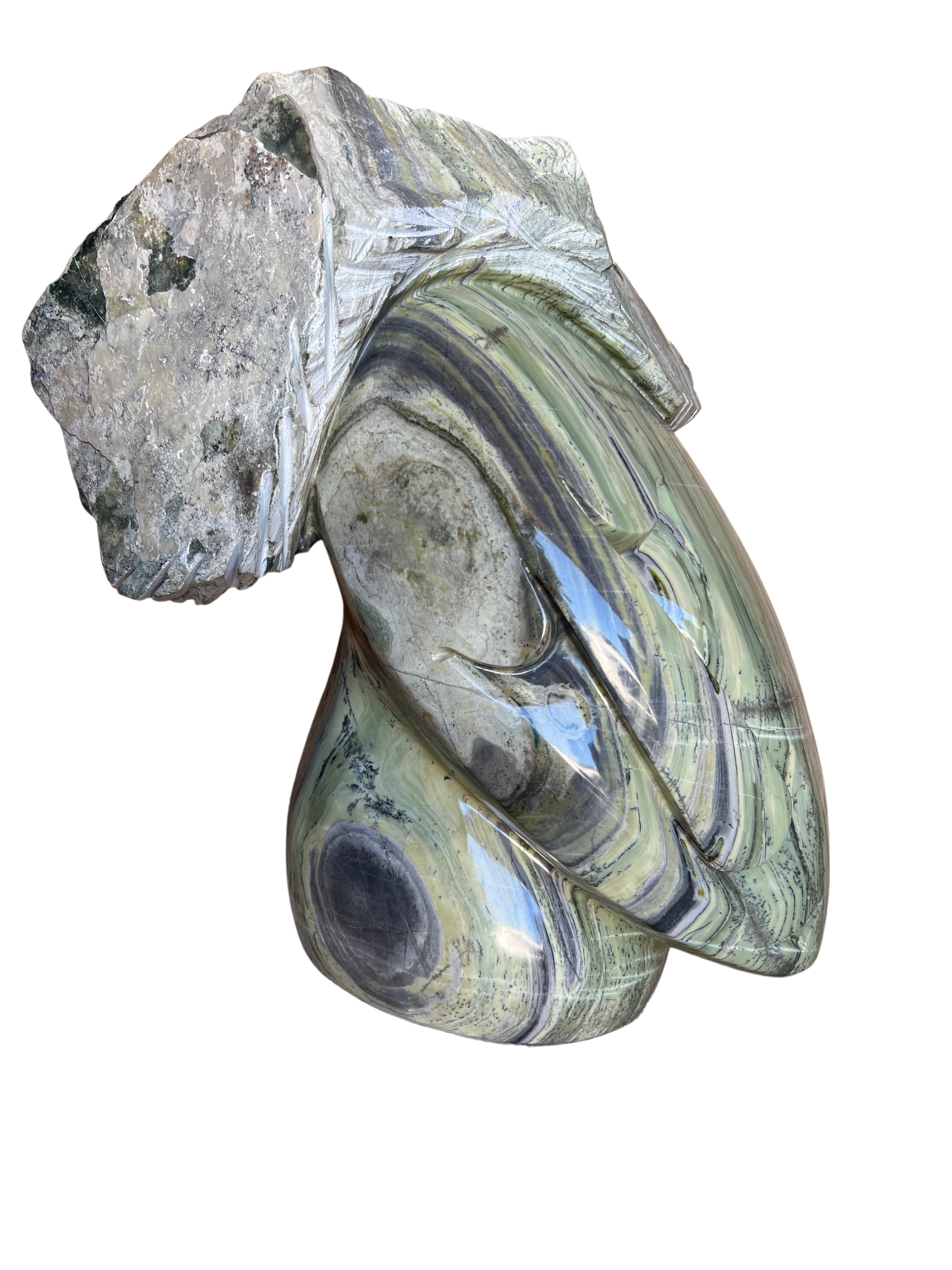 Shona Tribe Butter Jade Chief - Sculpture & Statuary