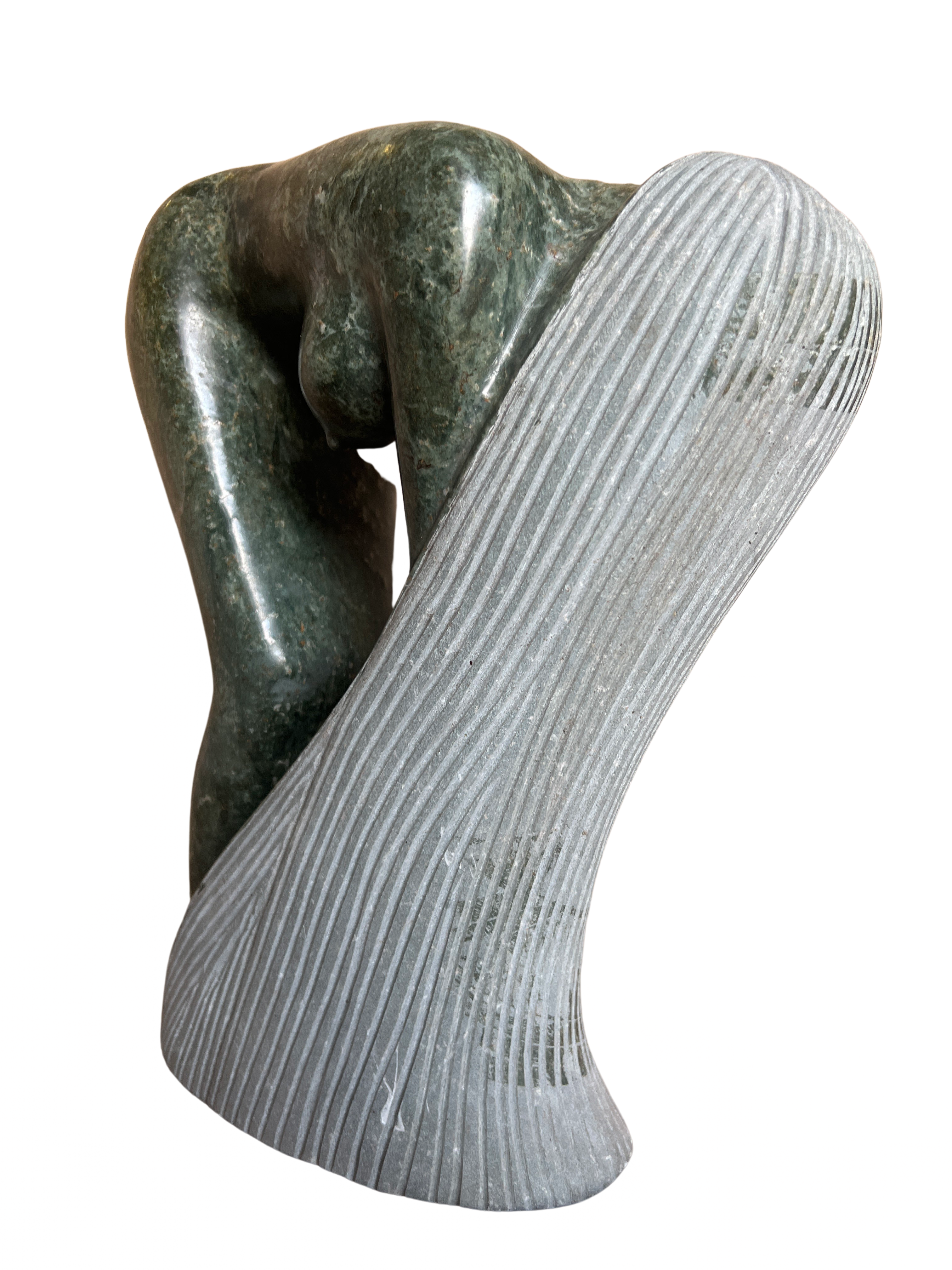 Shona Tribe Opal stone Bathing Lady - Shona