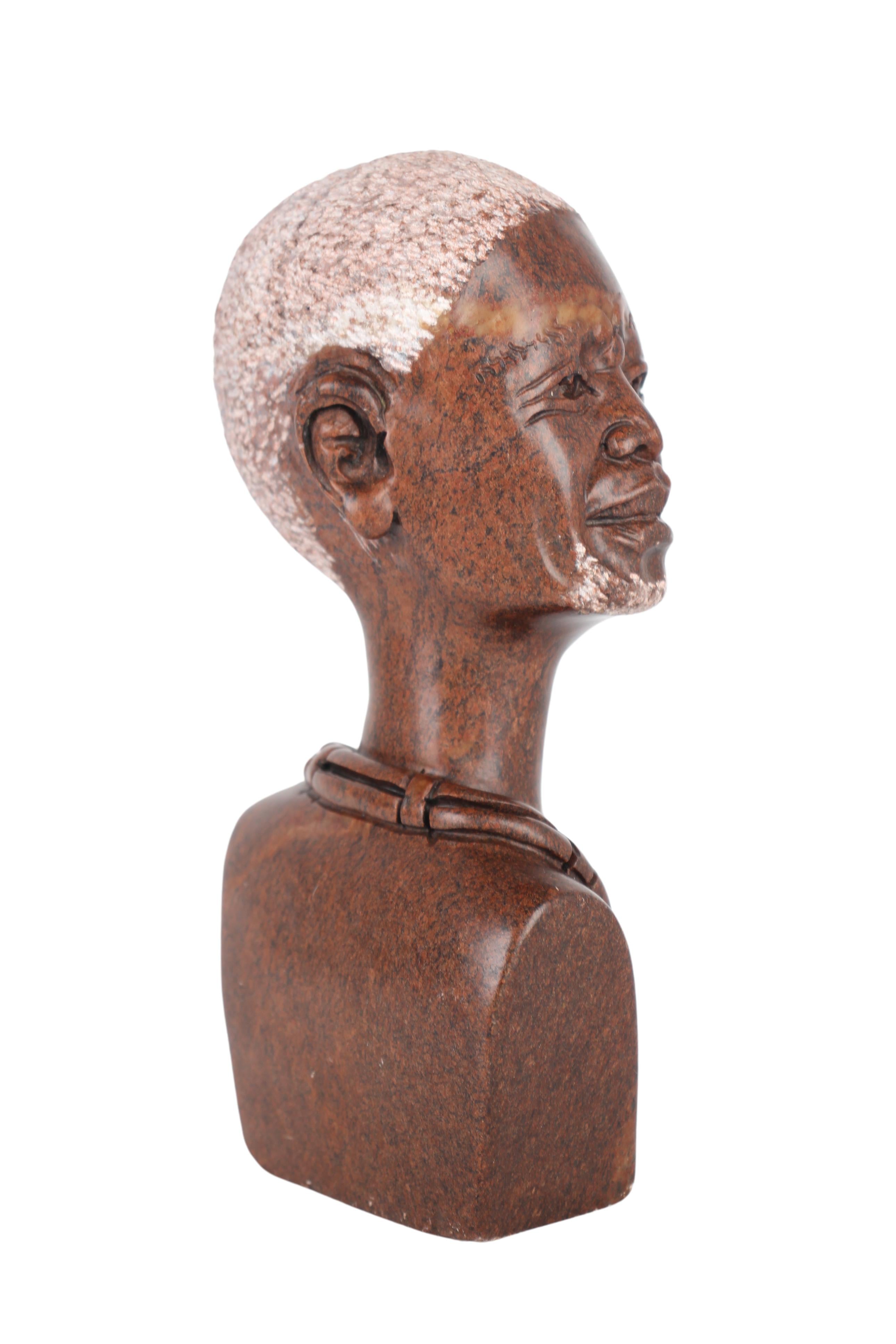 Shona Tribe Fruit Serpentine Bust ~8.7" Tall (New 2024)