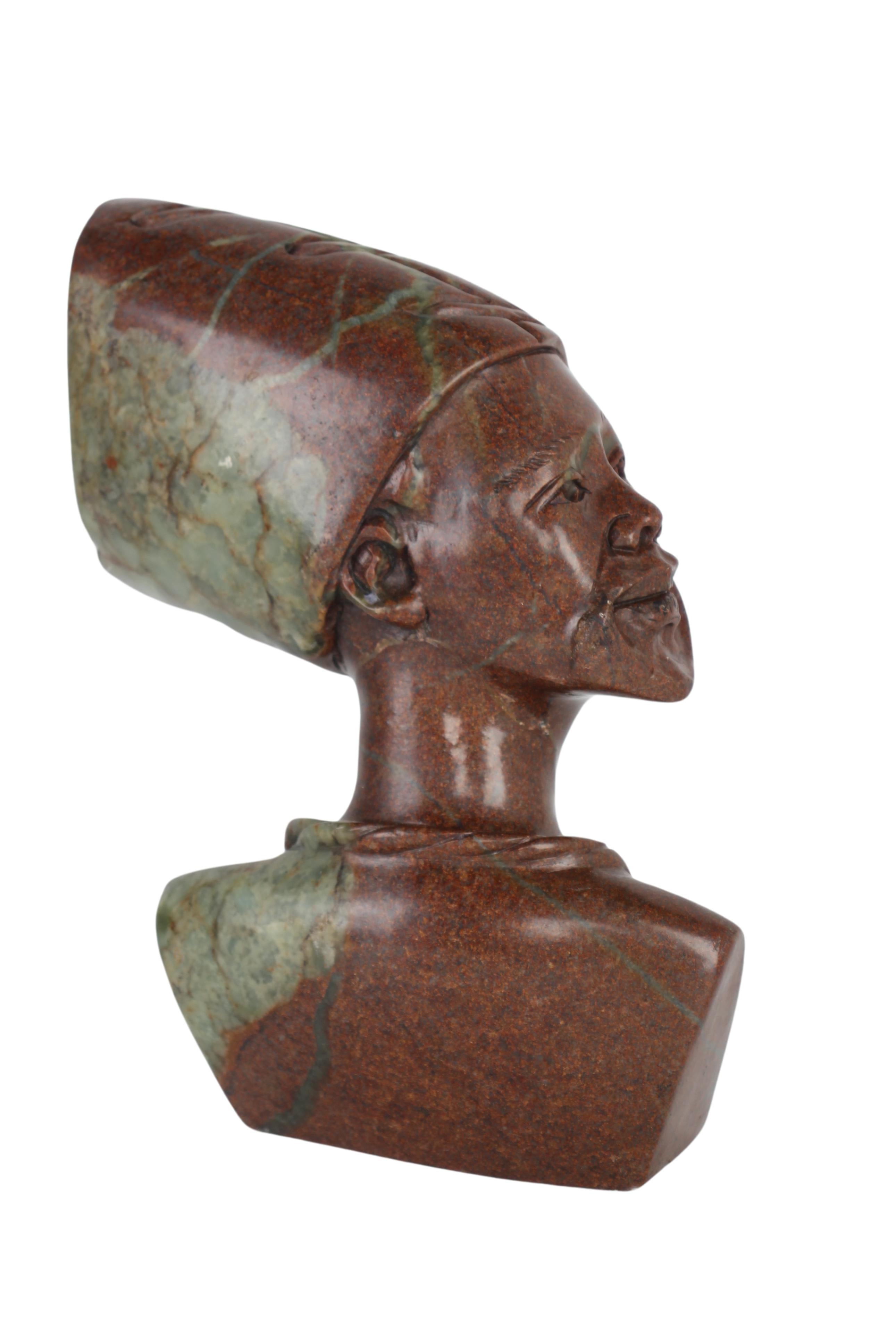 Shona Tribe Fruit Serpentine Bust ~11.4" Tall (New 2024)