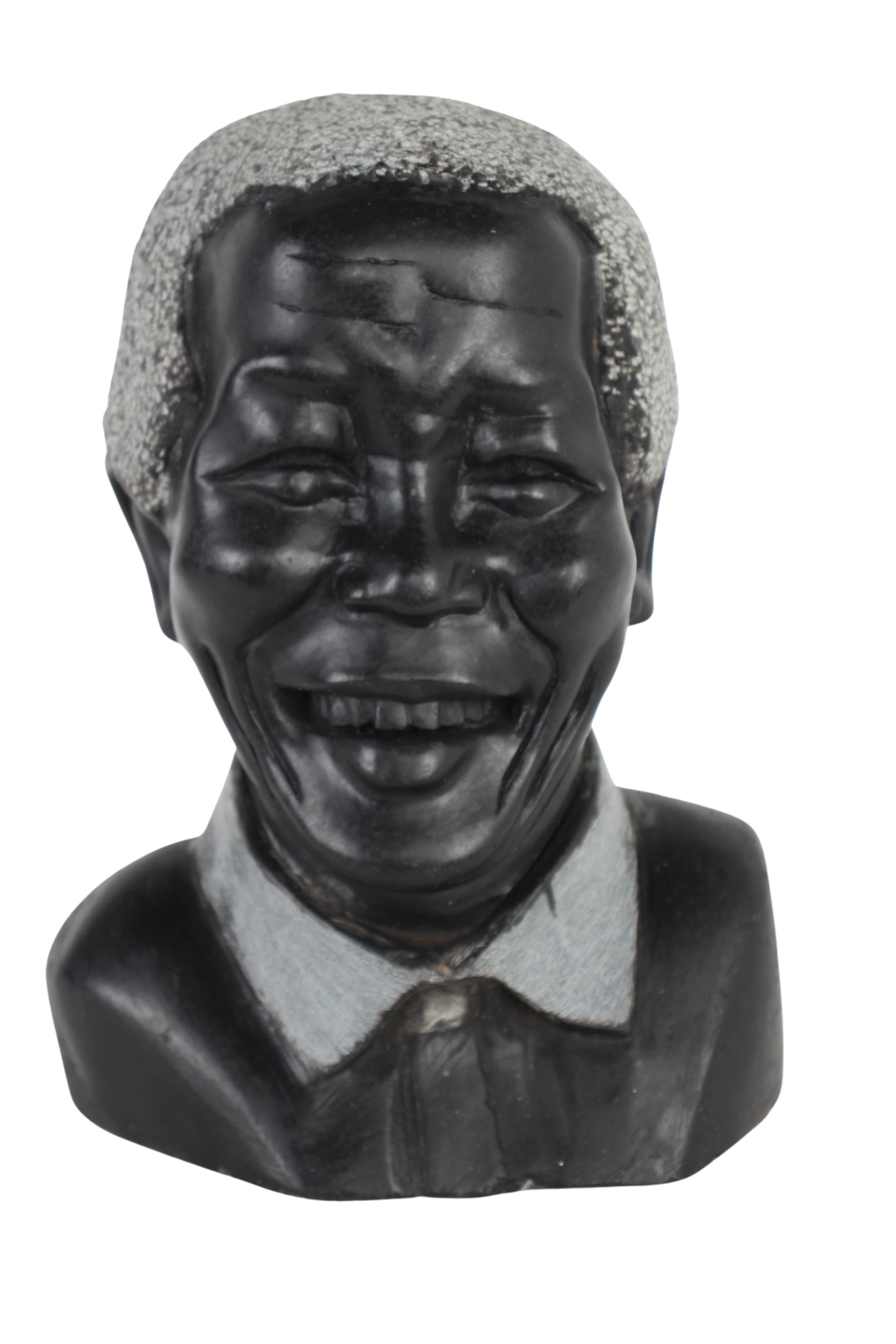 Shona Tribe Fruit Serpentine Madiba Bust ~10.6" Tall (New 2024)