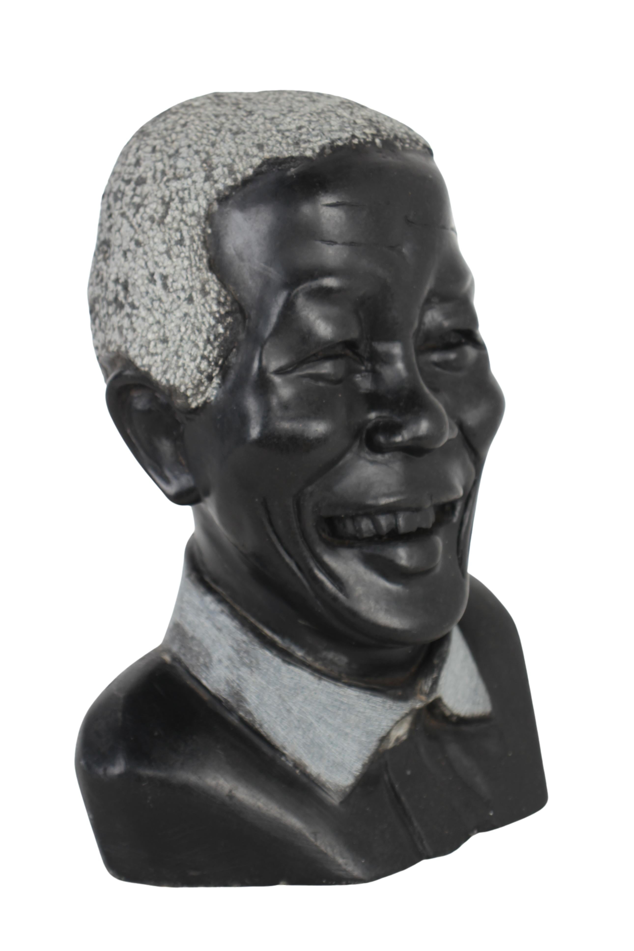 Shona Tribe Fruit Serpentine Madiba Bust ~10.6" Tall (New 2024)