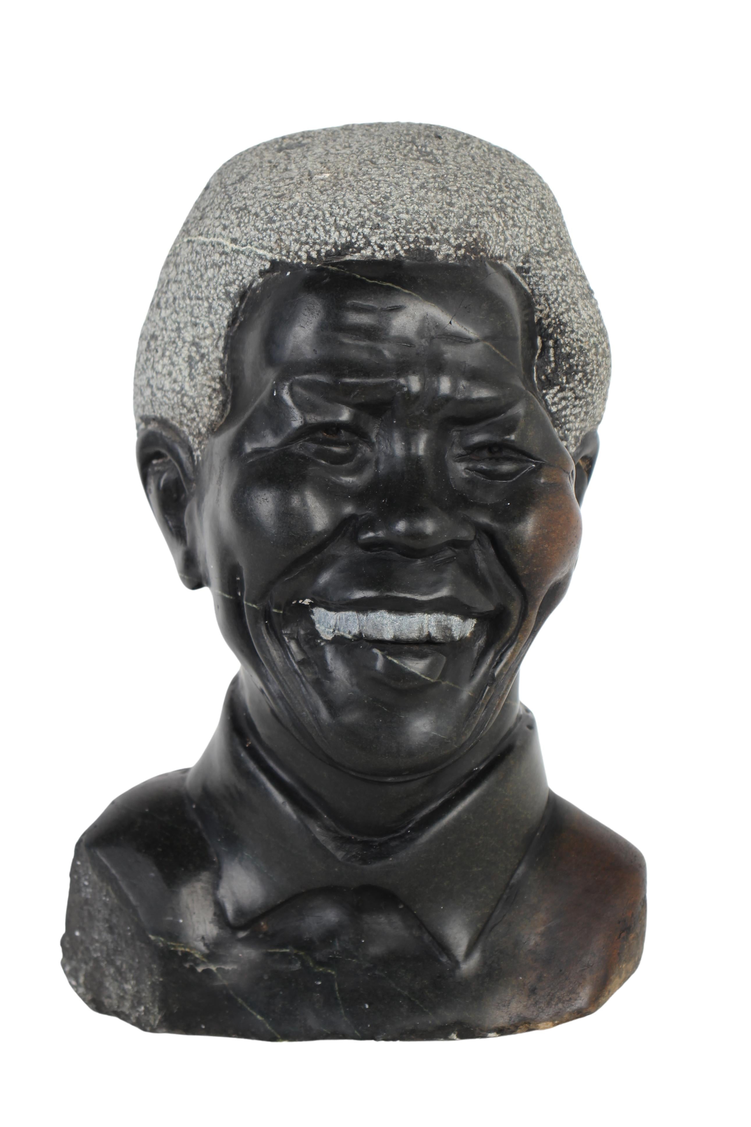 Shona Tribe Fruit Serpentine Madiba Bust ~11.8" Tall (New 2024)