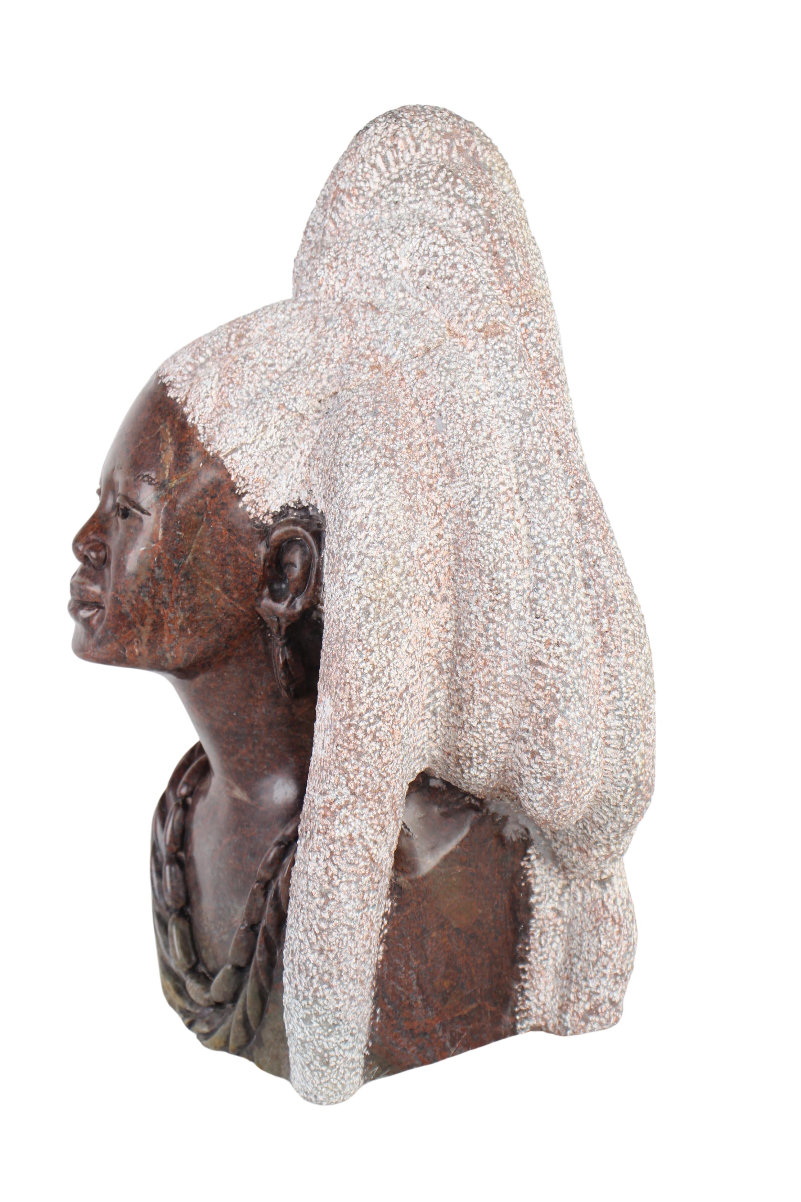 Shona Tribe Fruit Serpentine Stone Chief ~20.1" Tall (New 2024)