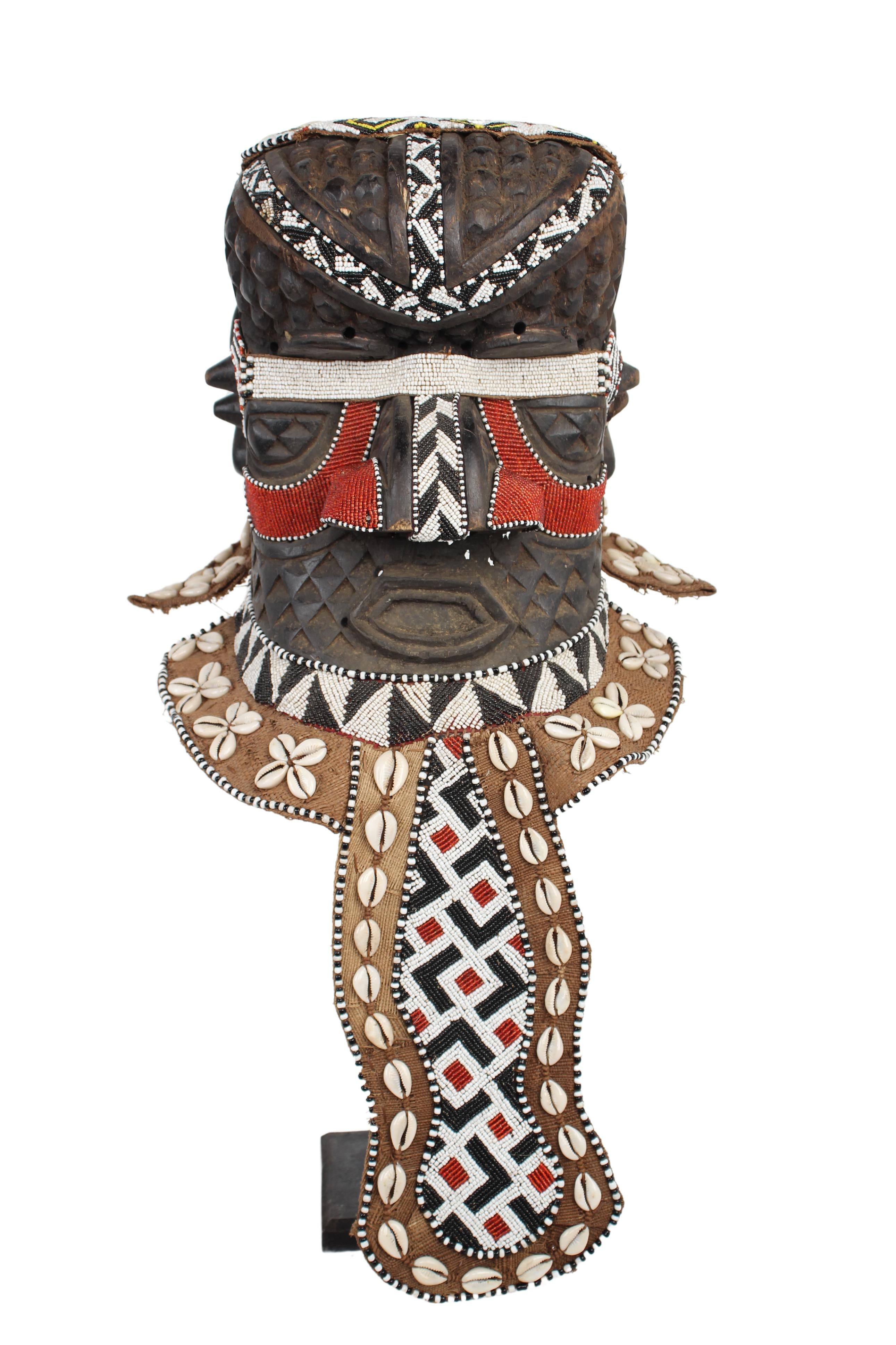 Kuba/Bakuba Tribe Mask ~25.6" Tall (New 2024)