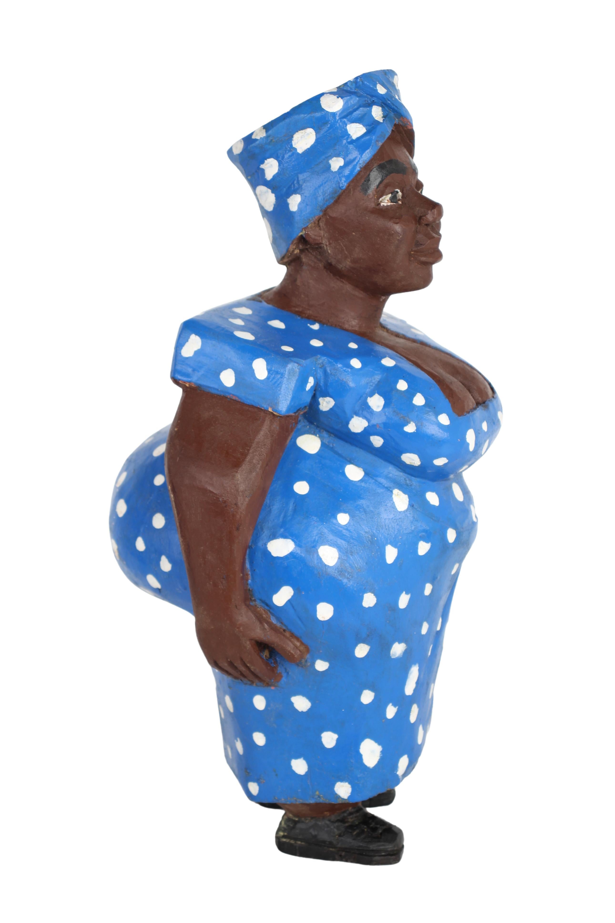 Baule Tribe African Colonial Figures ~17.7" Tall (New 2024)