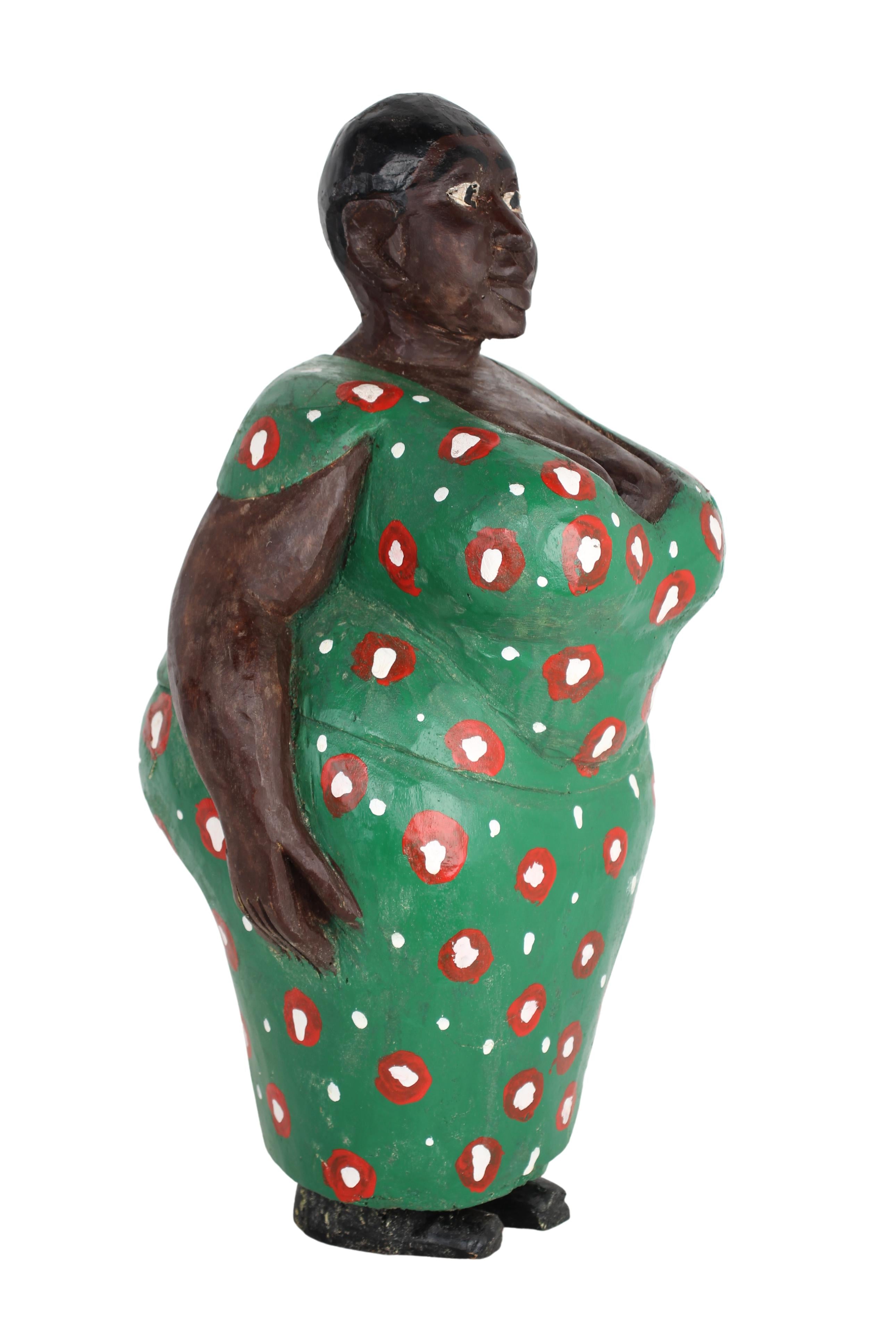Baule Tribe African Colonial Figures ~18.9" Tall (New 2024)