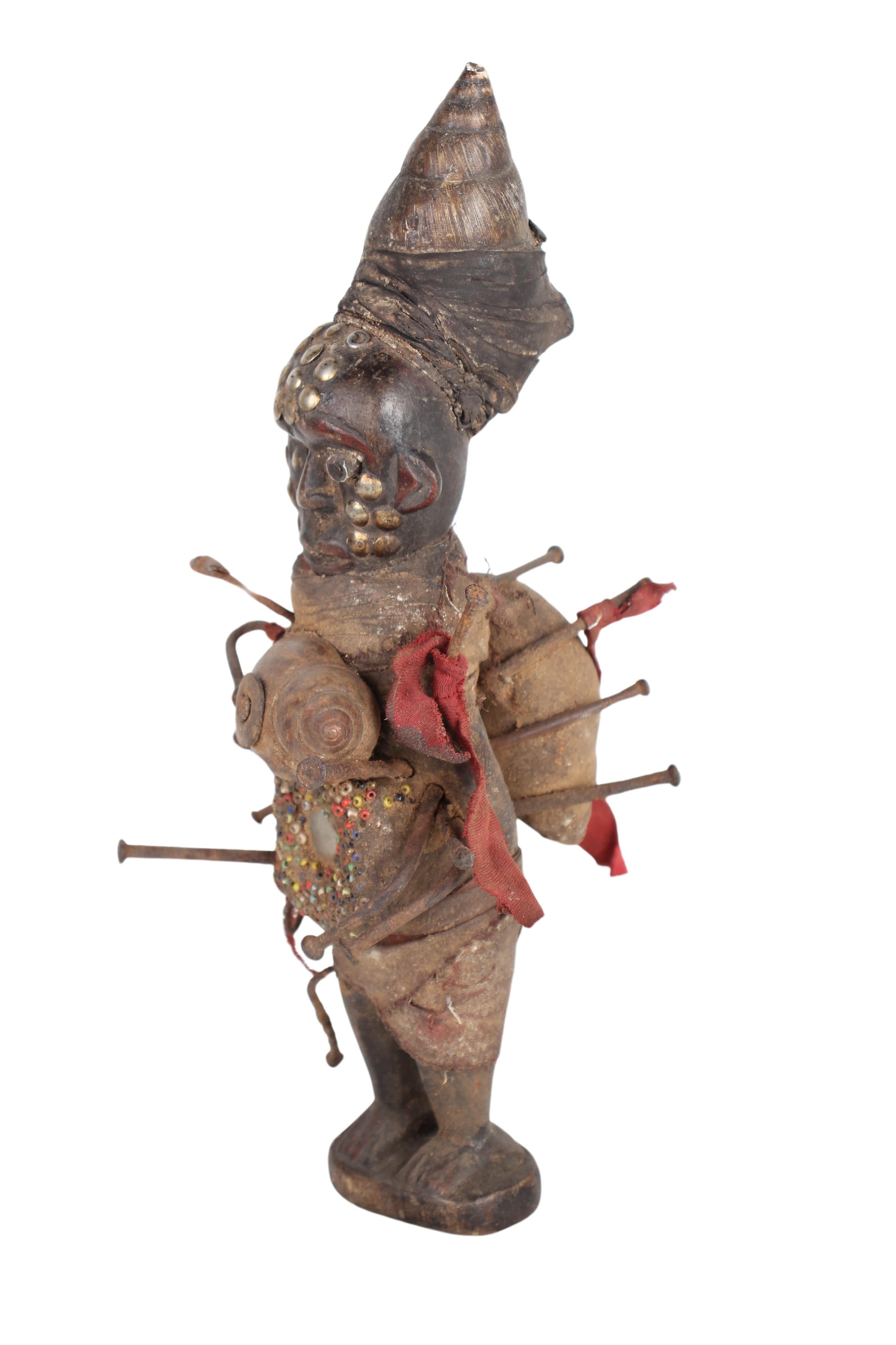 Bakongo Tribe Fetishes ~12.2" Tall (New 2024) - West African Artifacts