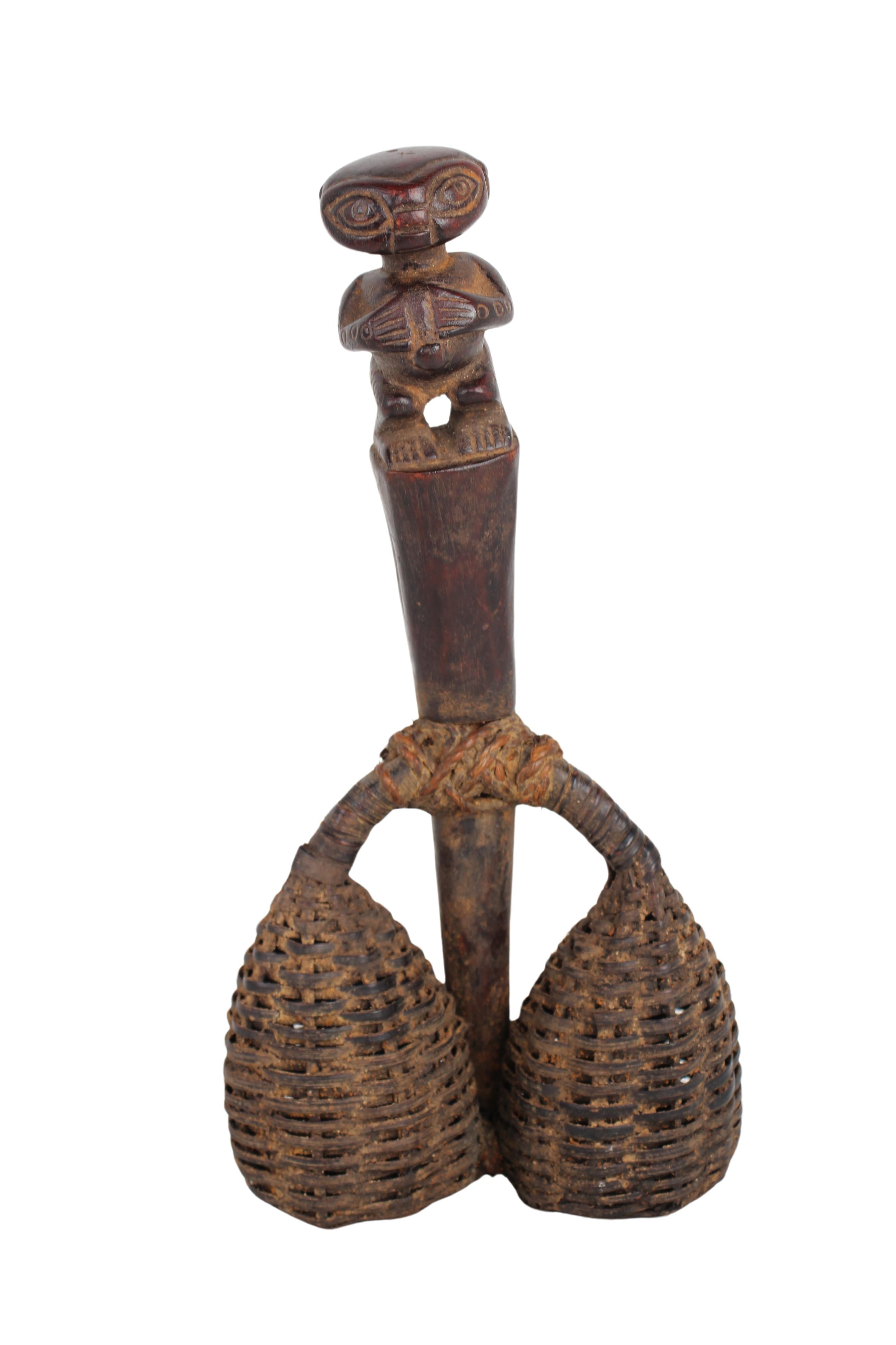 Bamileke Tribe Seed Shakers ~12.6" Tall (New 2024)