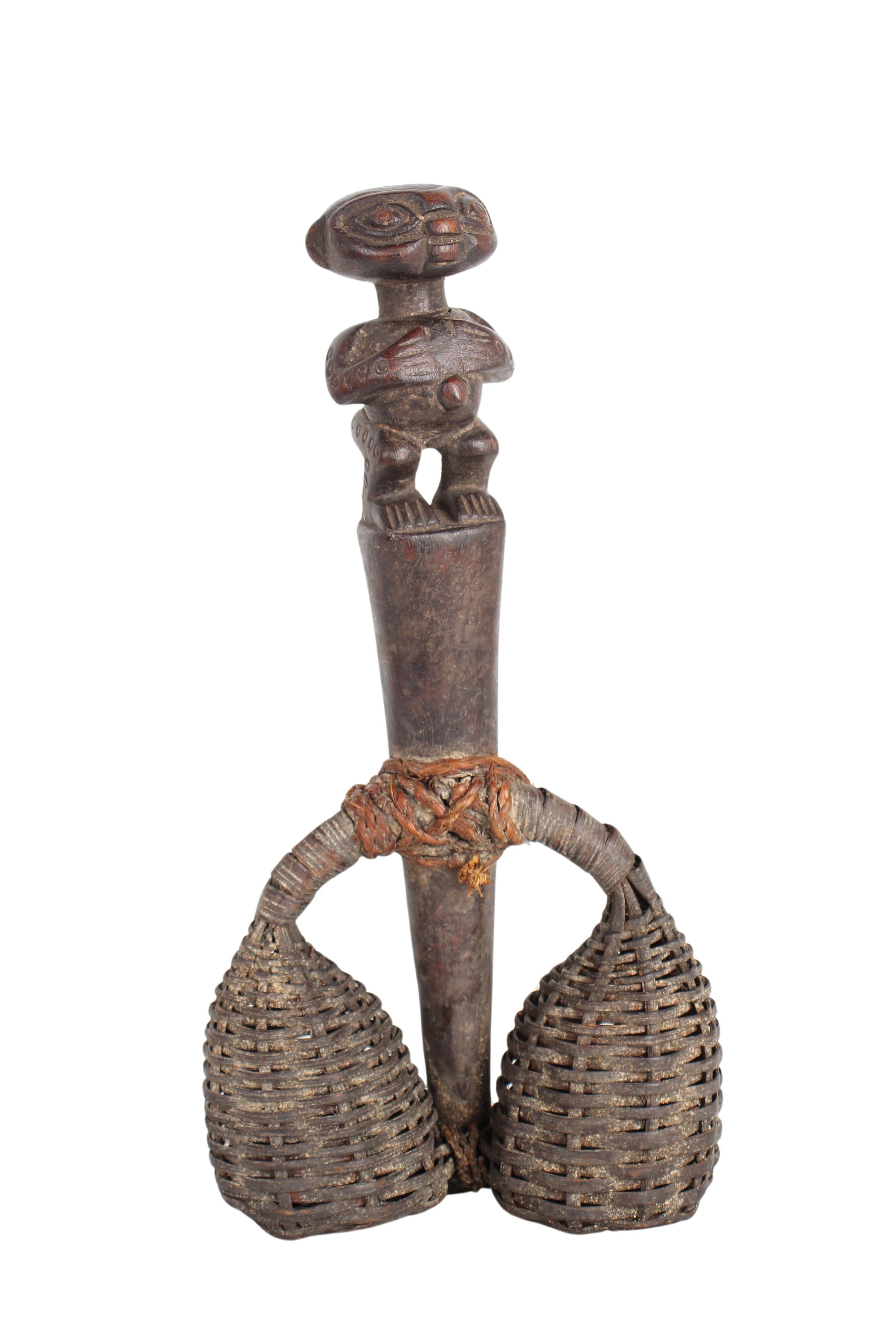 Bamileke Tribe Seed Shakers ~13" Tall (New 2024) - West African Artifacts