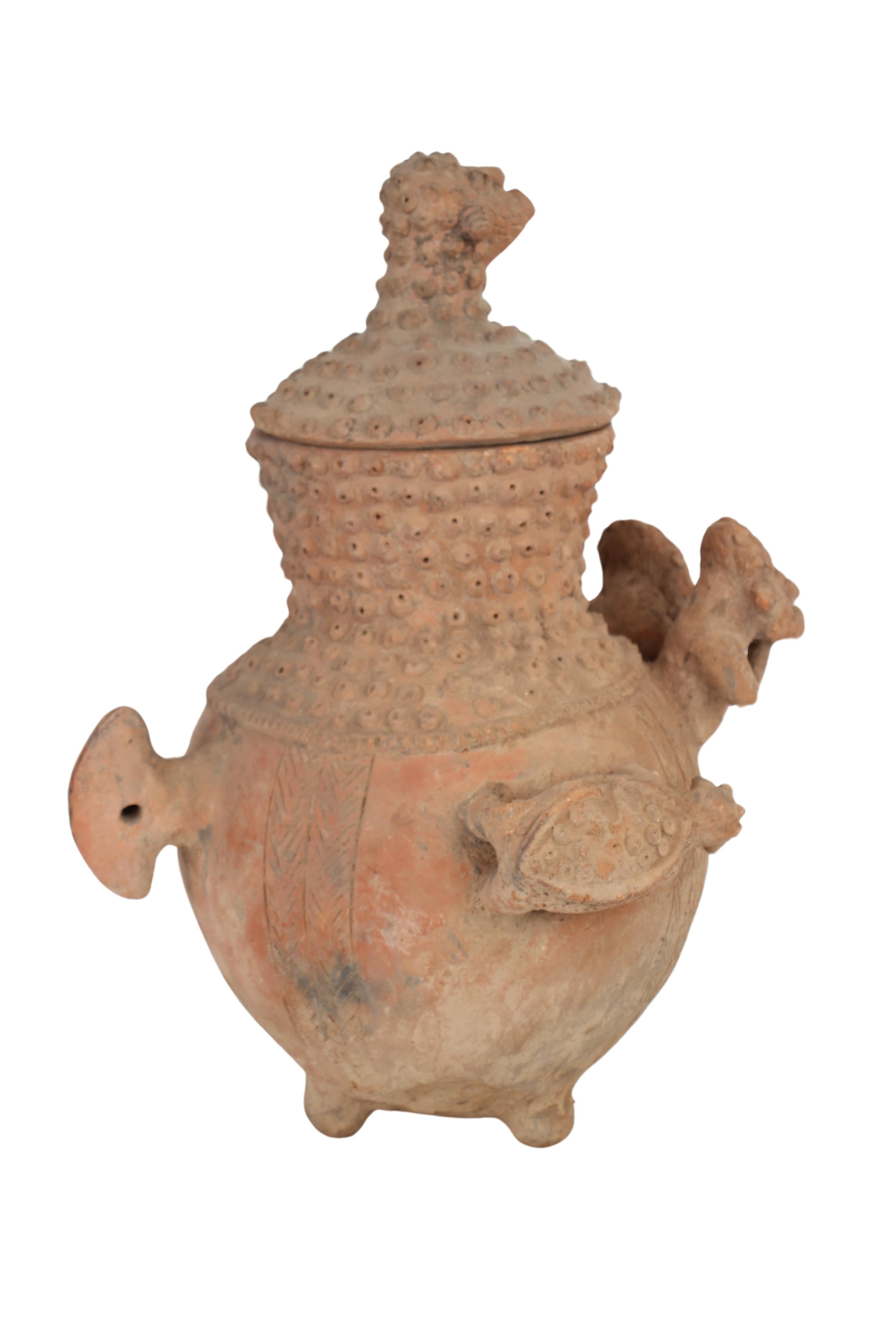 Igbo/Ibo Tribe Terracotta Antique Pot ~20.5" Tall (New 2024) - West African Artifacts