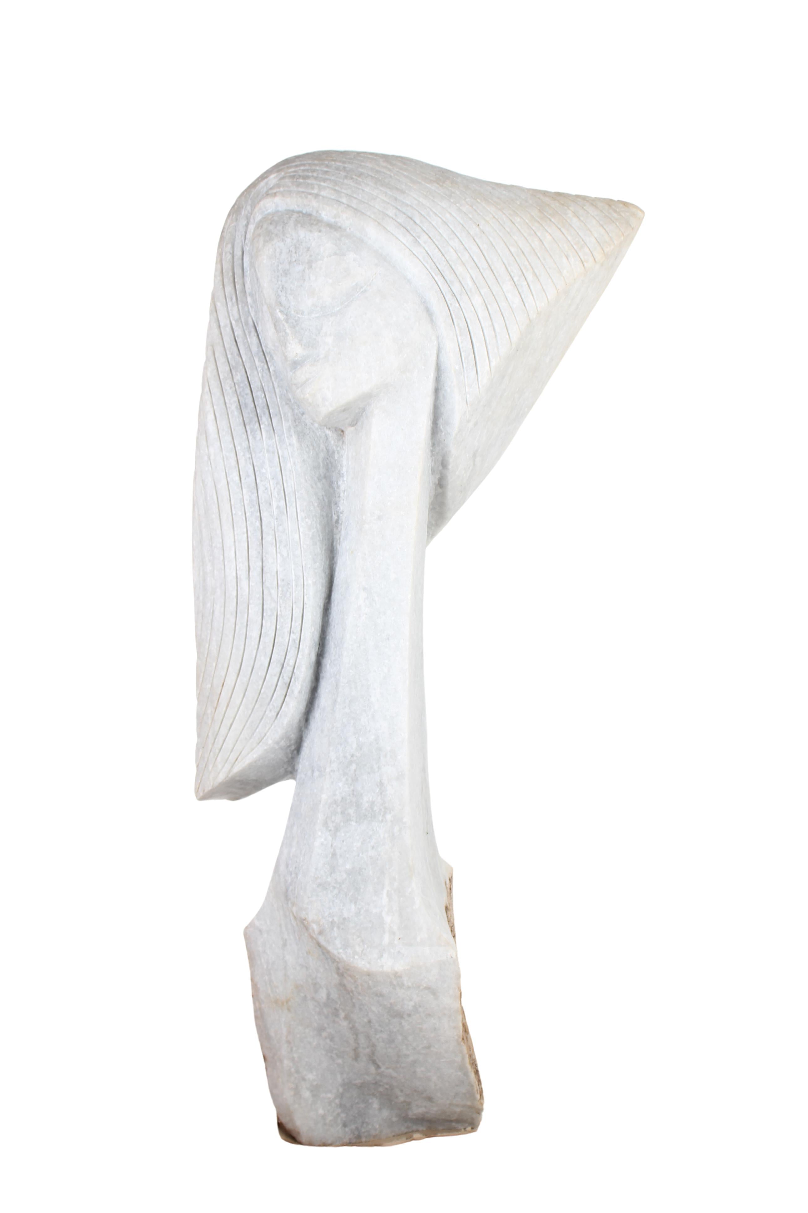 Shona Tribe Dolomite Stone Princess ~41.7" Tall (New 2024)