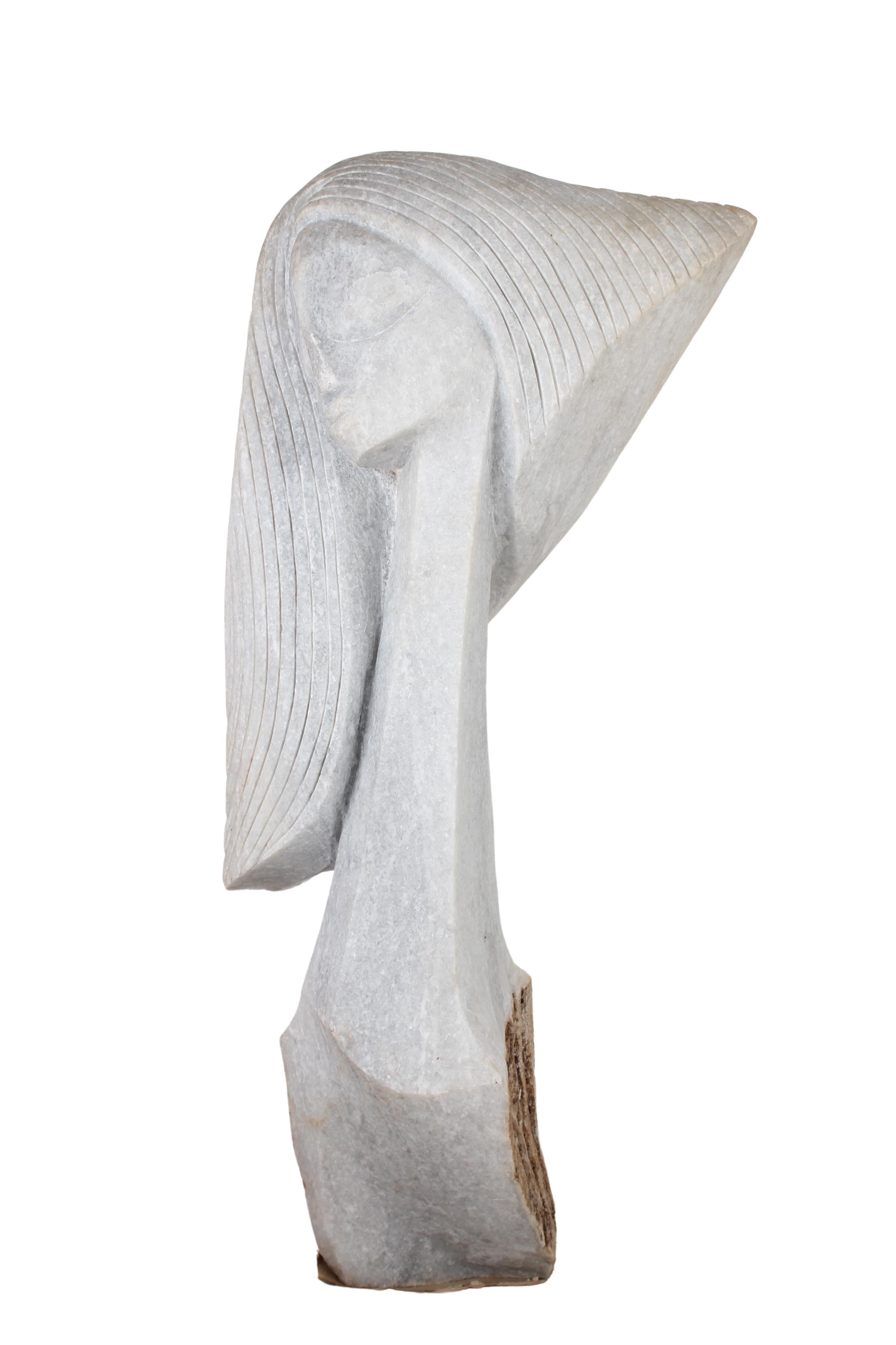 Shona Tribe Dolomite Stone Princess ~41.7" Tall (New 2024)