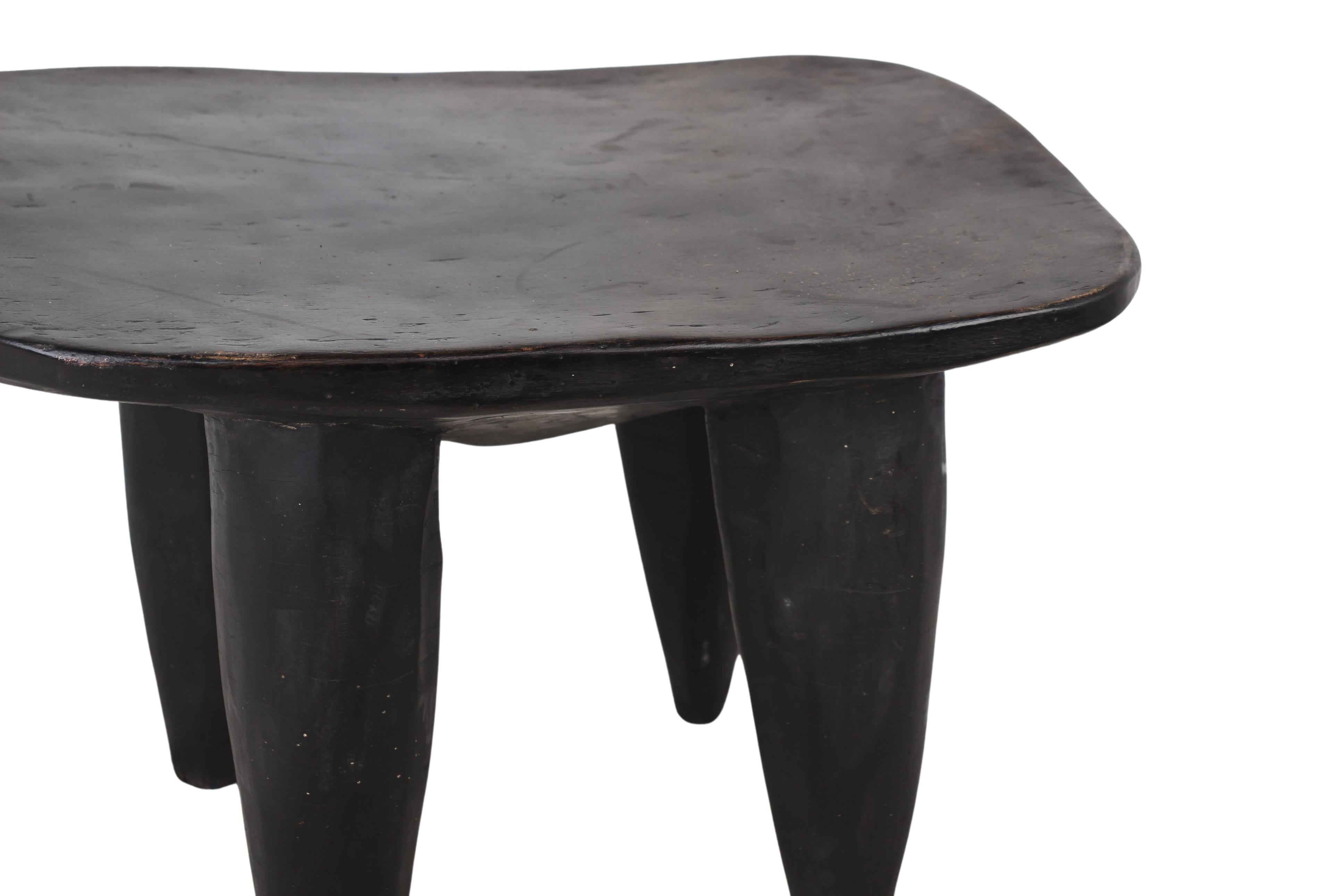 Senufo Tribe Wooden Stool ~14.6" Tall (New 2024) - West African Artifacts