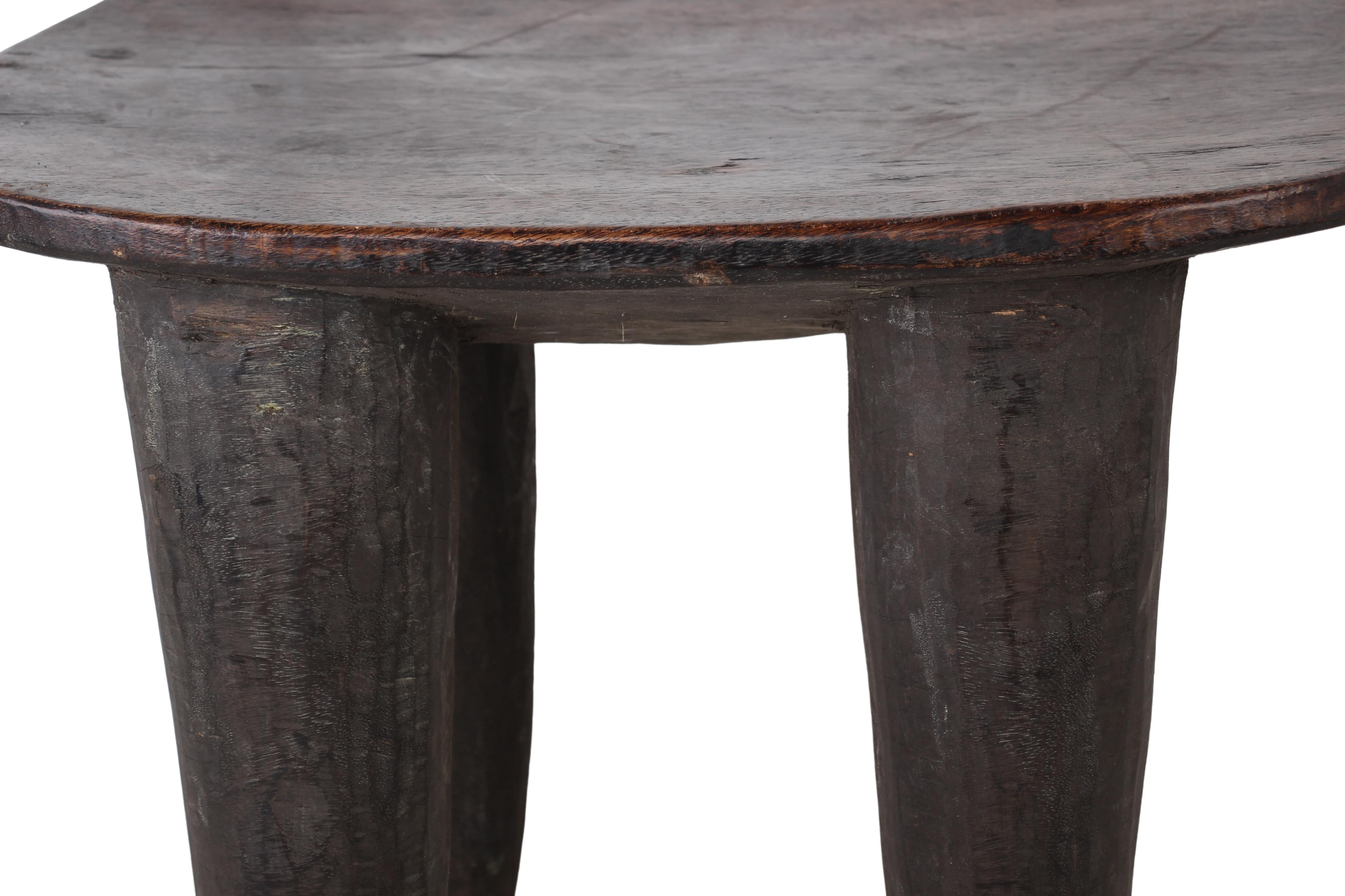 Senufo Tribe Wooden Stool ~20.5" Tall (New 2024) - West African Artifacts