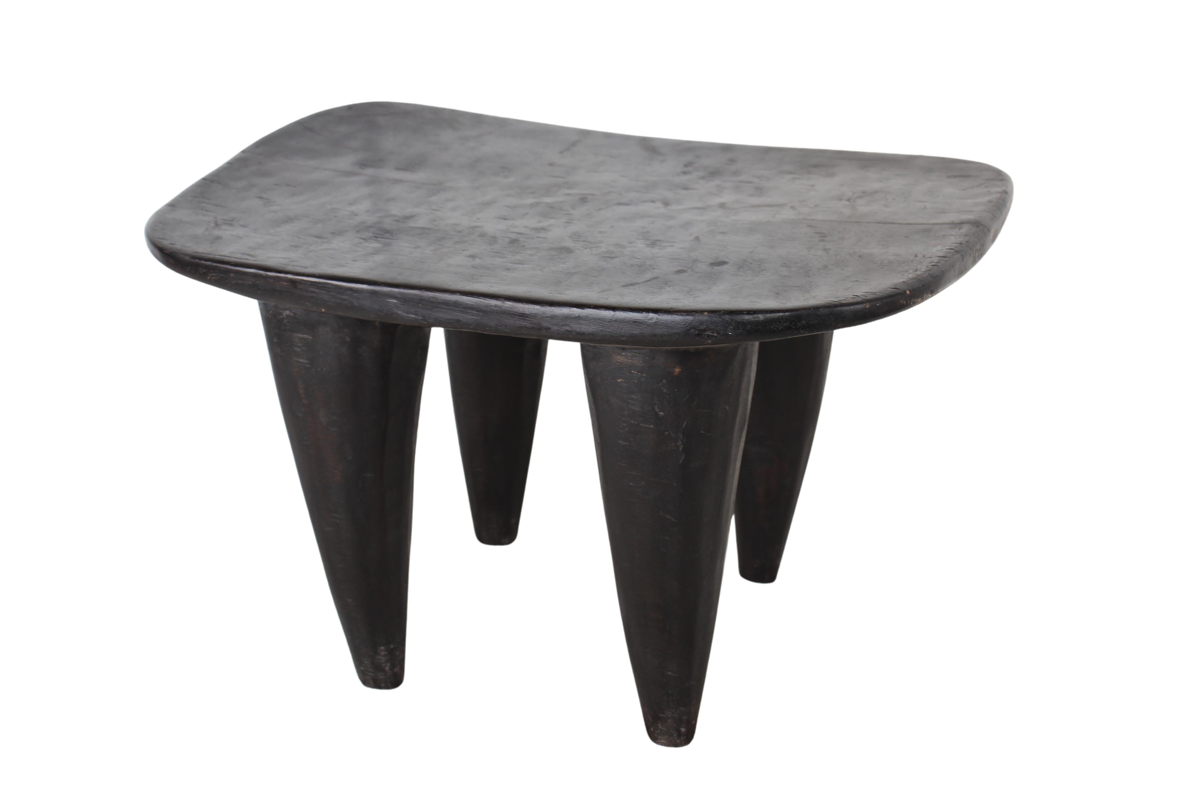 Bamileke Tribe Wooden Stool ~14.8" Tall (New 2024)