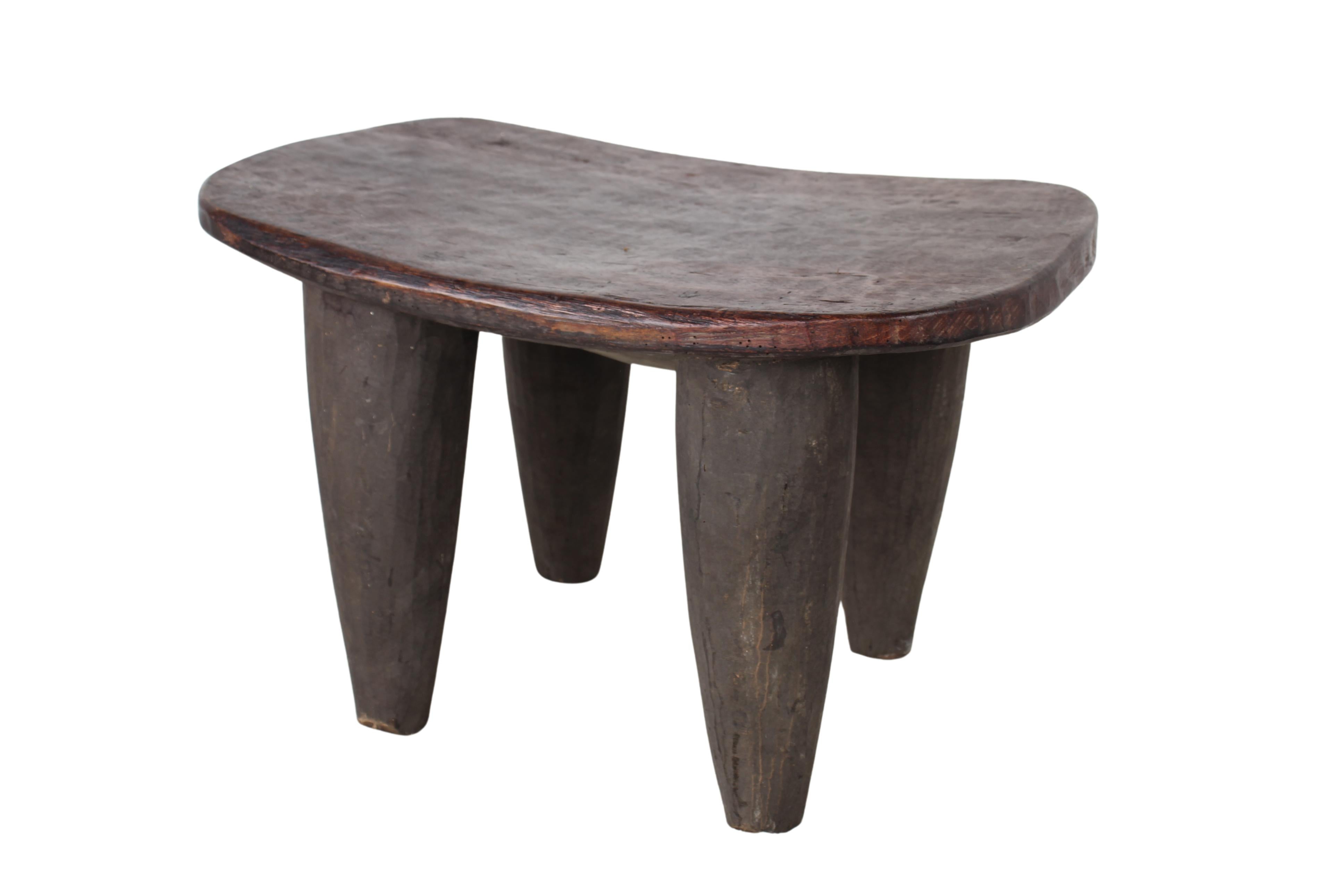 Bamileke Tribe Wooden Stool ~14.6" Tall (New 2024)