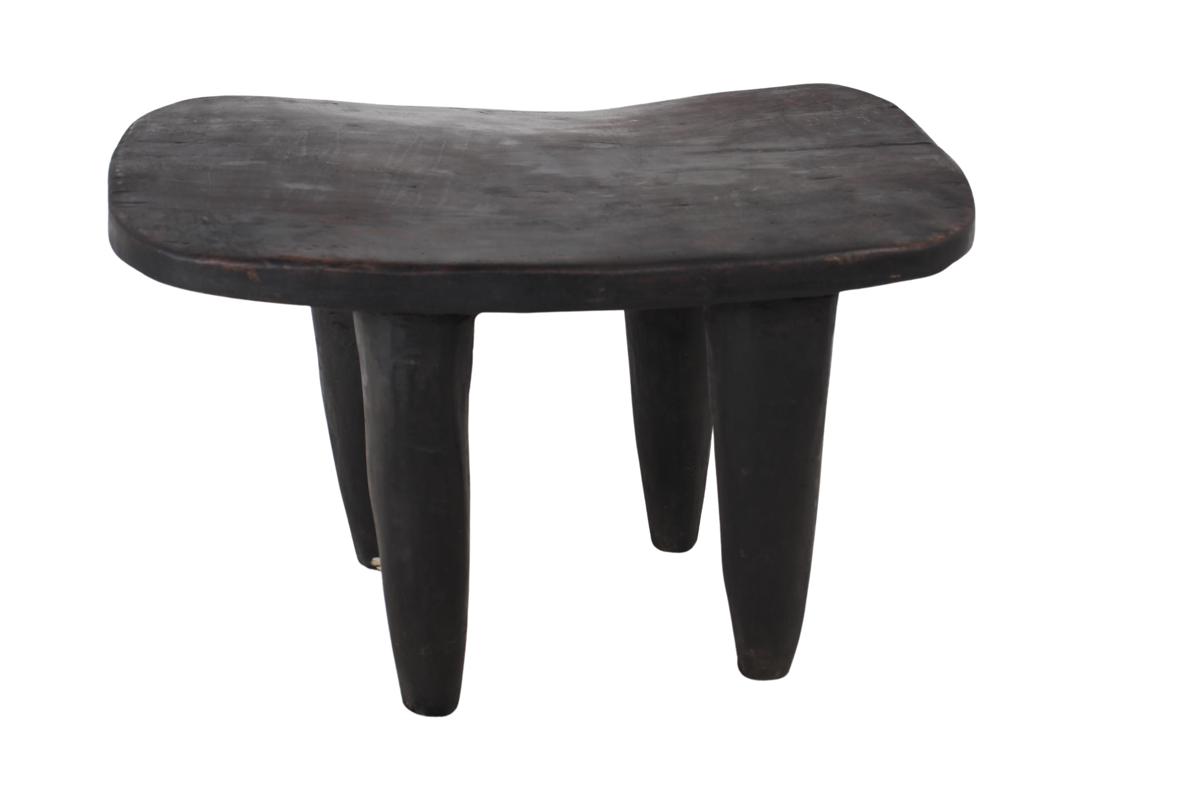 Bamileke Tribe Wooden Stool ~15" Tall (New 2024)