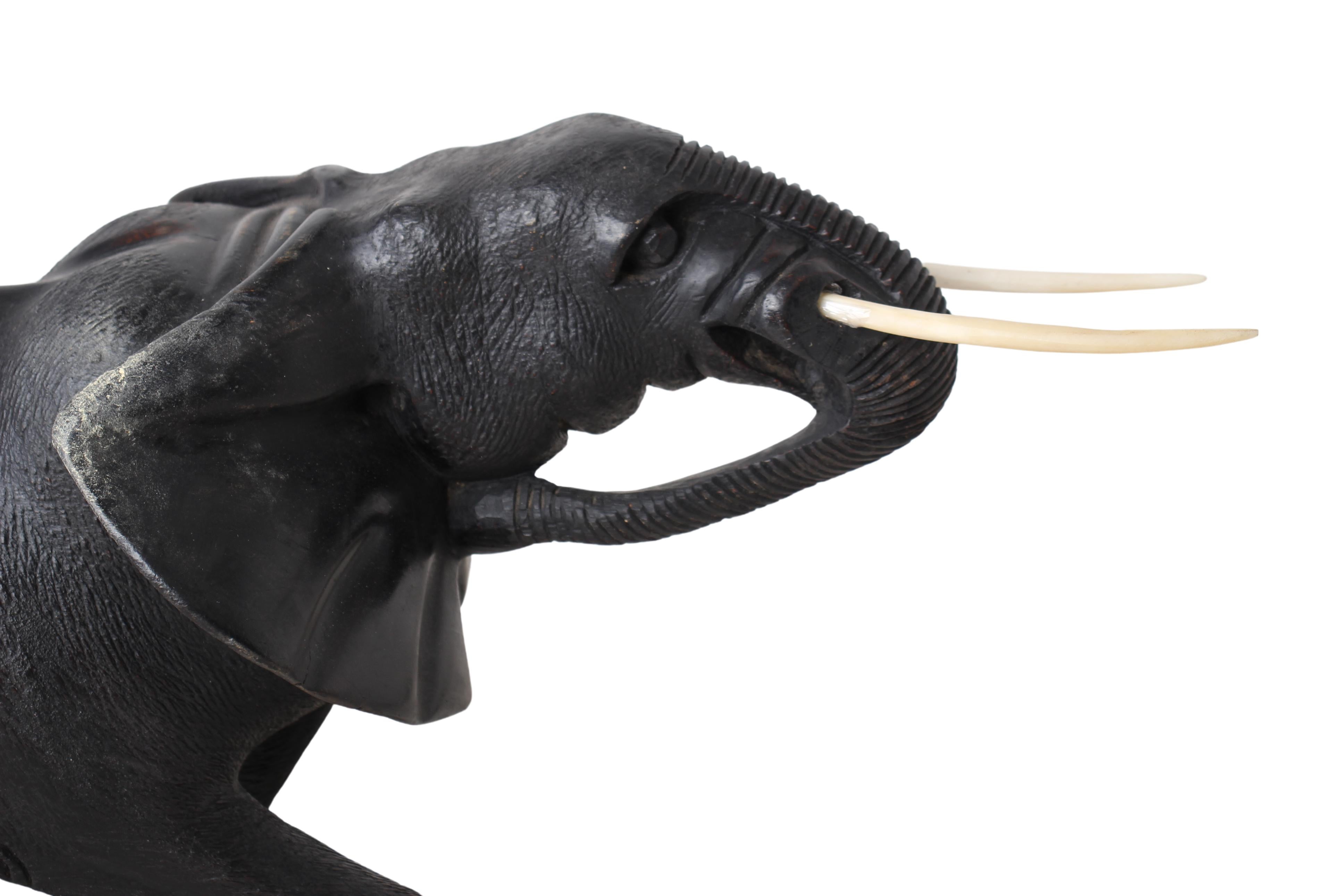 Chichewa Tribe Wooden Elephant ~15" Tall (New 2024)