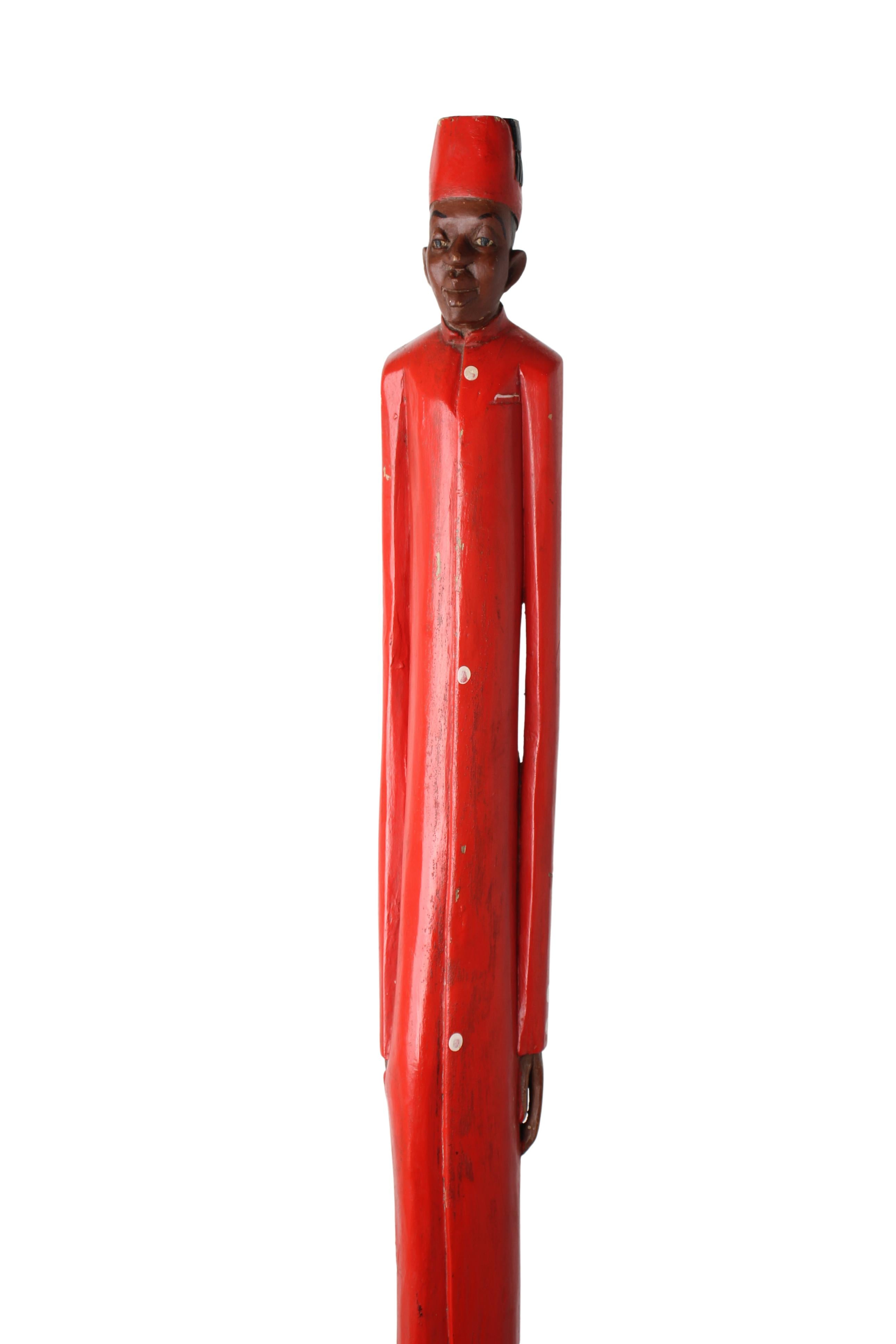 Baule Tribe African Colonial Figures ~80.3" Tall (New 2024)