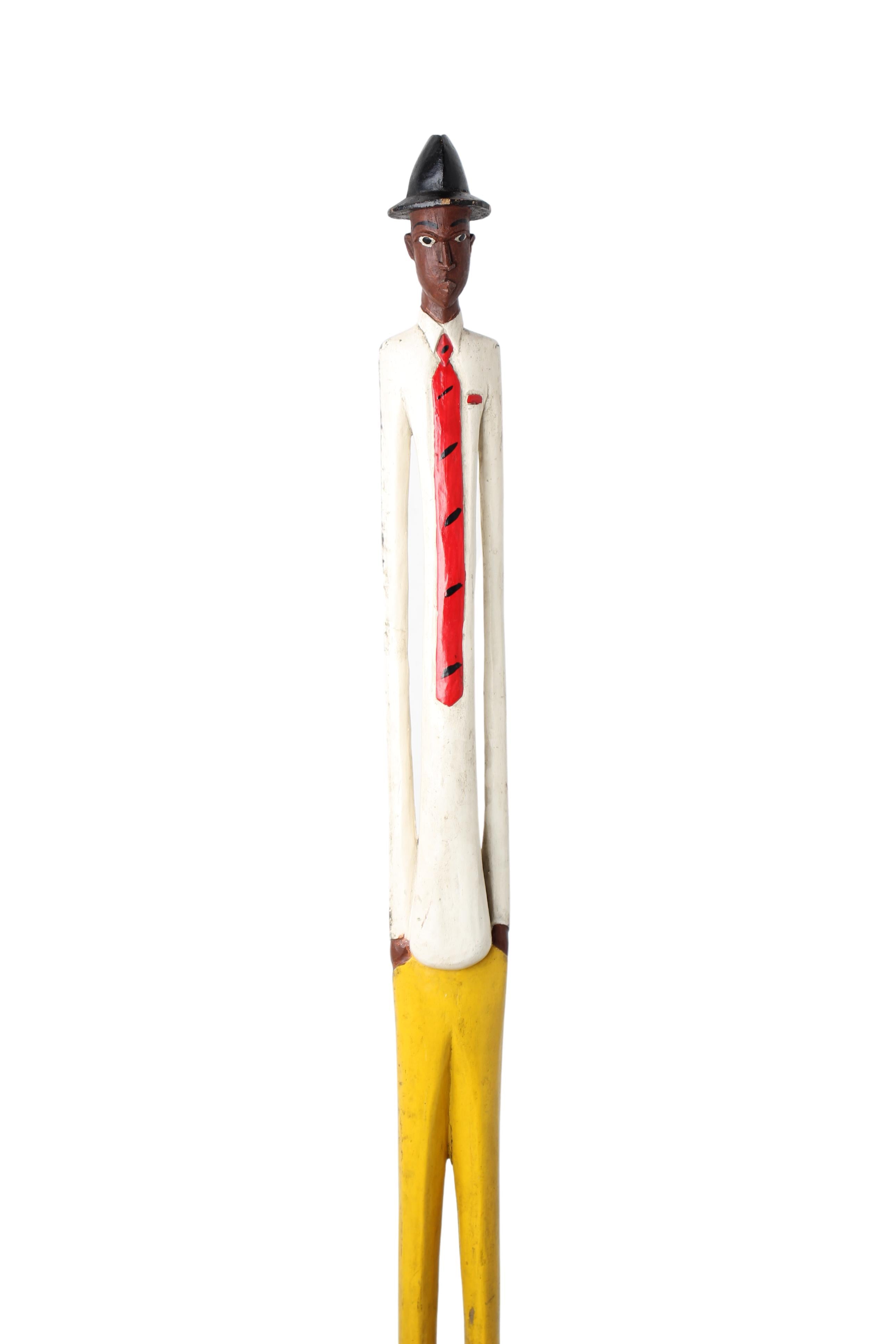 Baule Tribe African Colonial Figures ~67.3" Tall (New 2024)