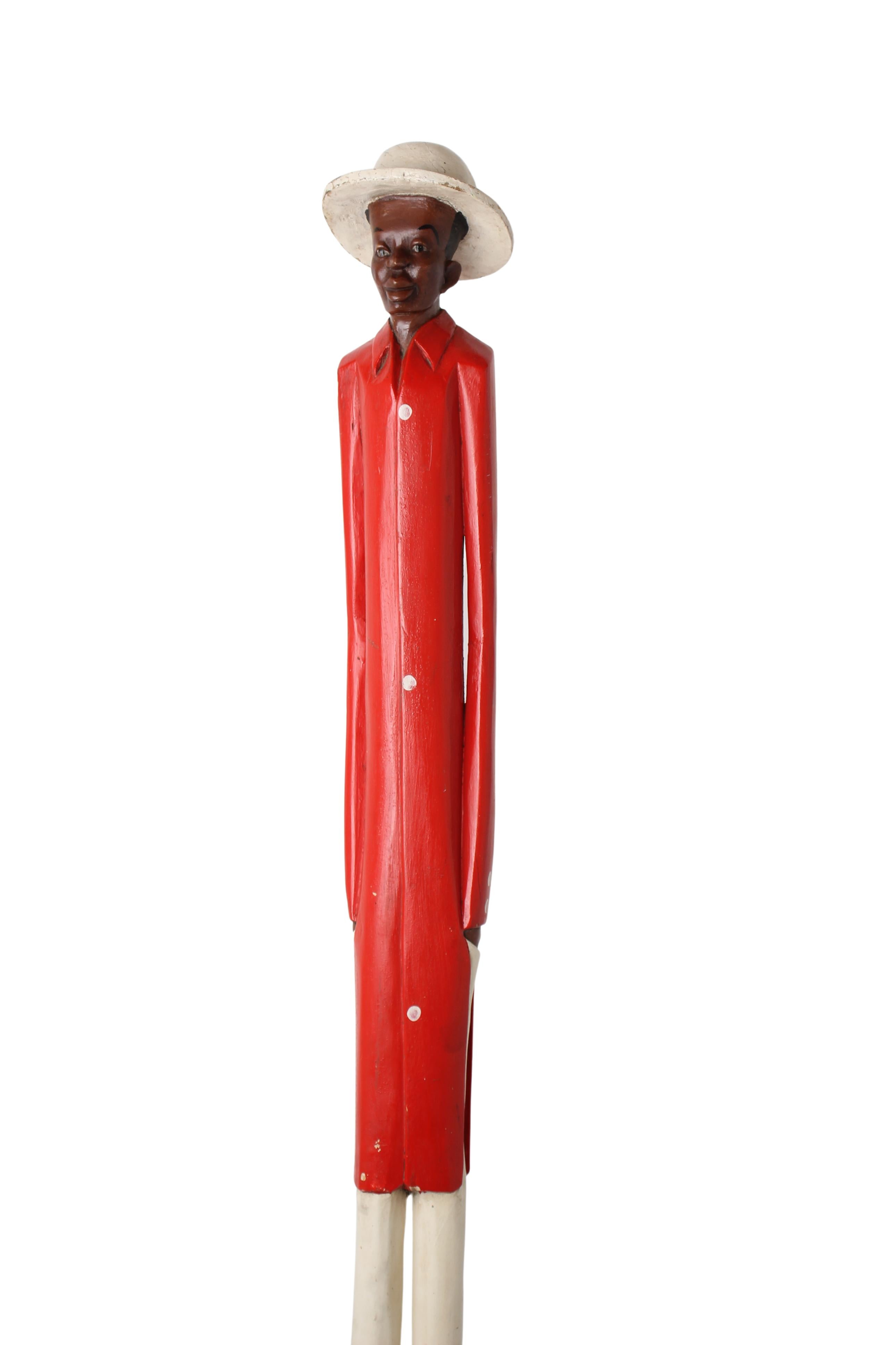 Baule Tribe African Colonial Figures ~78.3" Tall (New 2024)