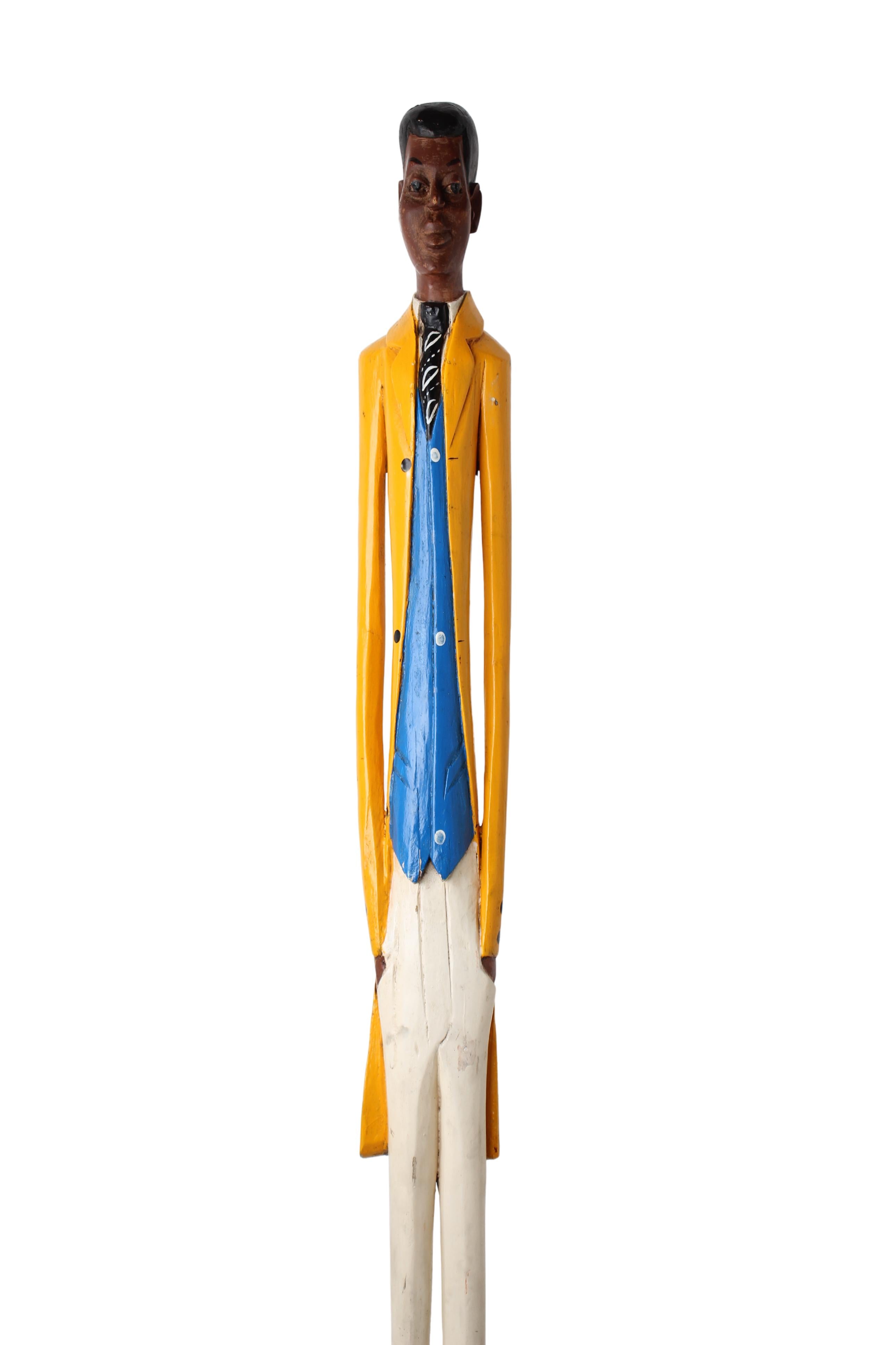Baule Tribe African Colonial Figures ~80.7" Tall (New 2024)