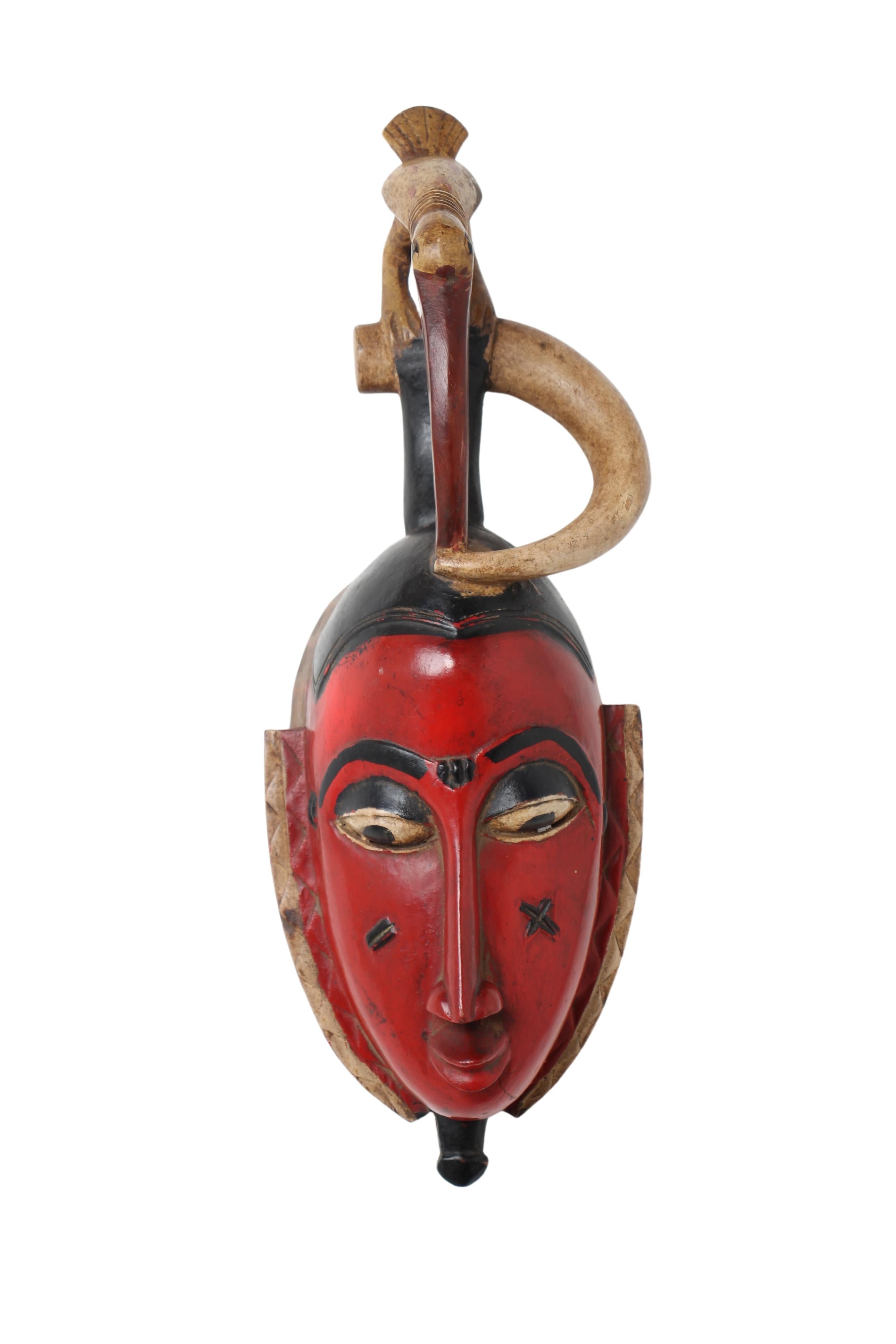Guro Tribe Mask ~17.3" Tall (New 2024) - West African Artifacts