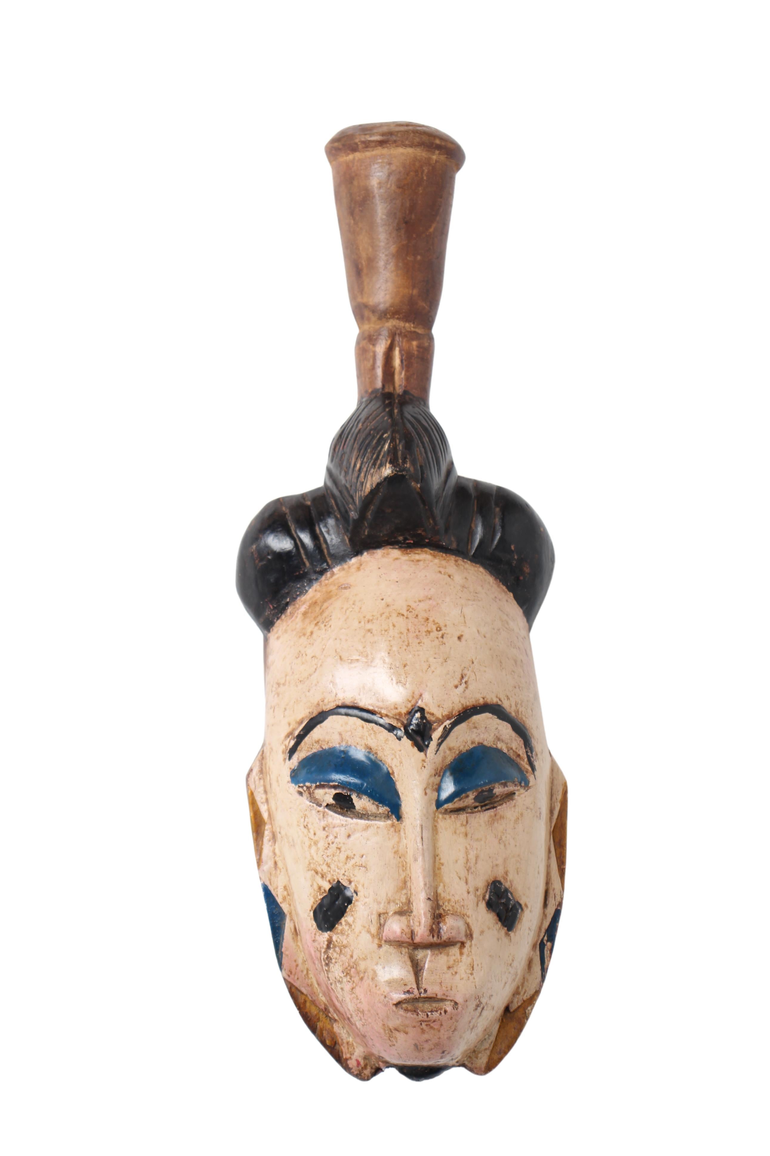 Guro Tribe Mask ~16.5" Tall (New 2024) - West African Artifacts