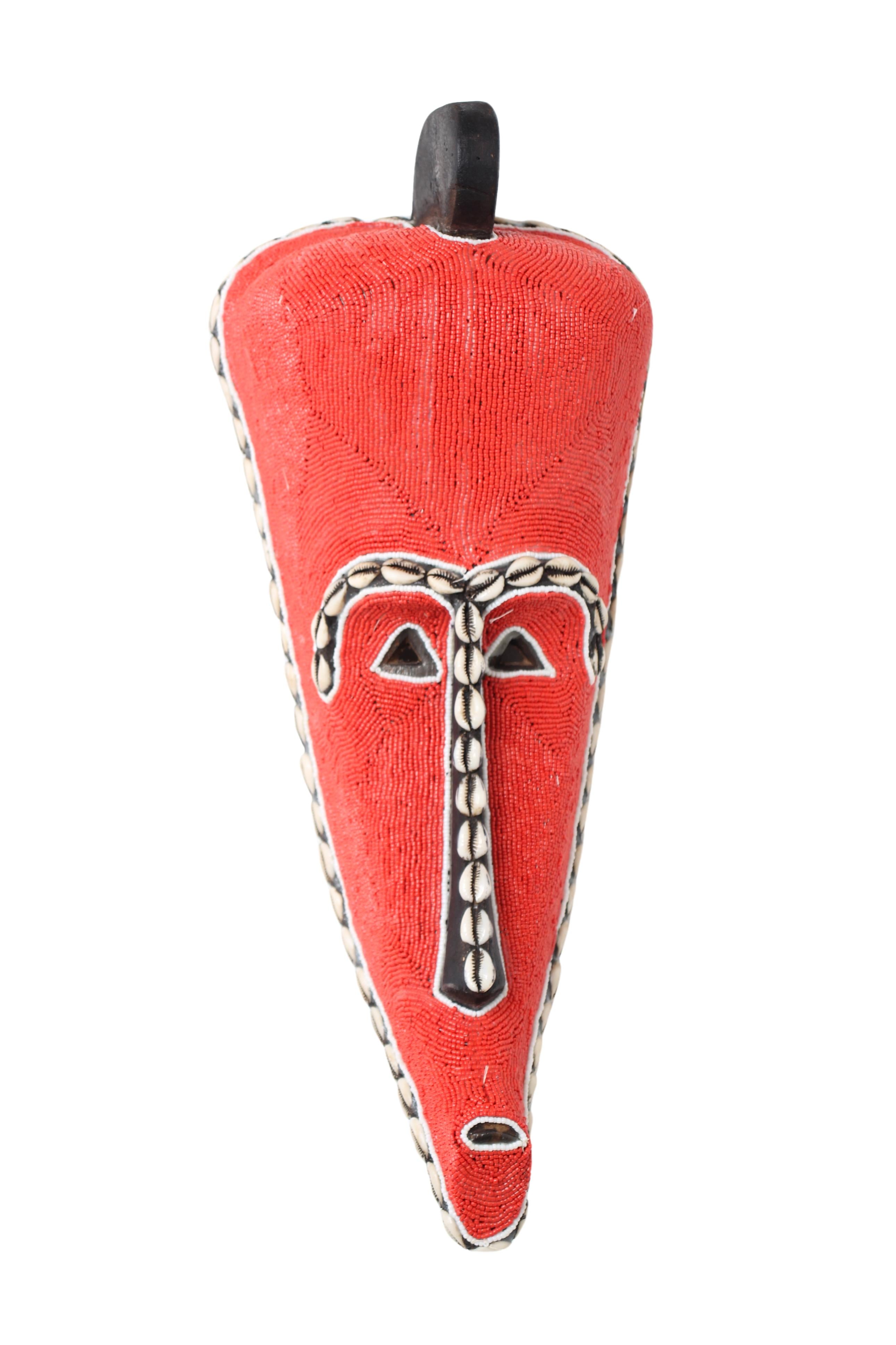 Fang Tribe Beaded Mask ~18.5" Tall (New 2024)