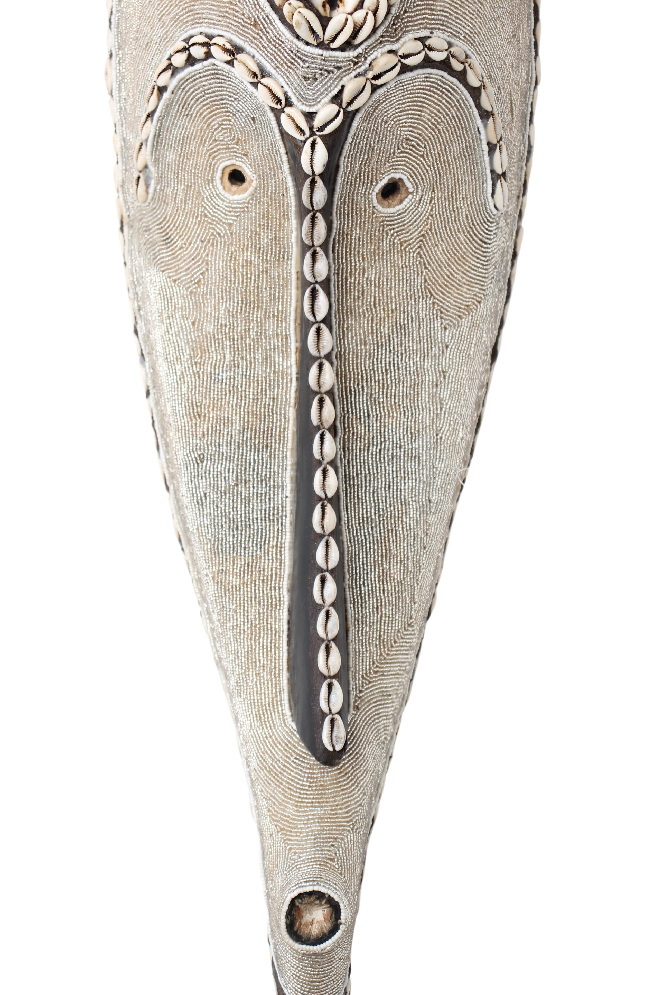 Fang Tribe Beaded Mask ~30.3" Tall (New 2024)