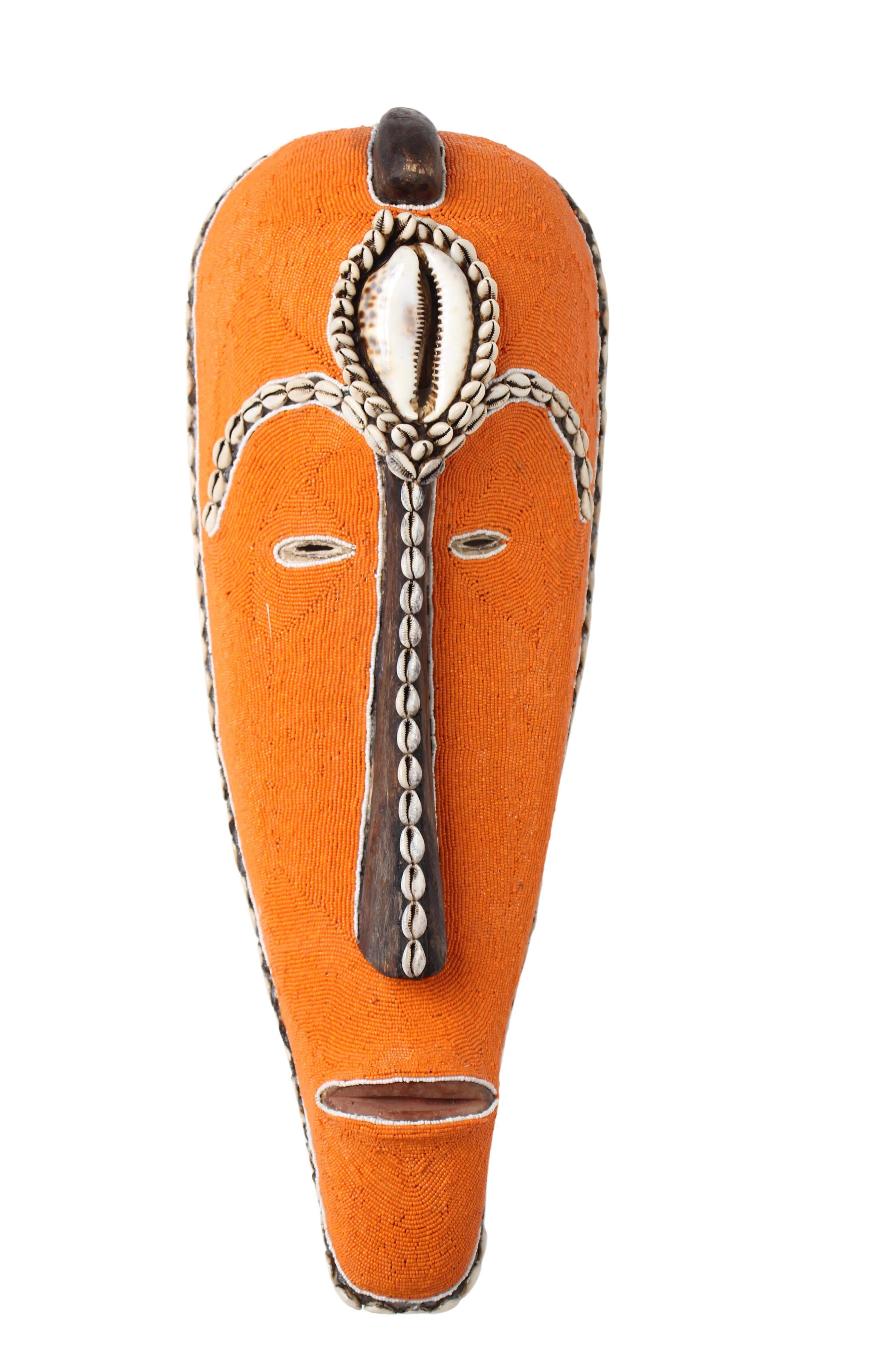 Fang Tribe Beaded Mask ~24.8" Tall (New 2024)
