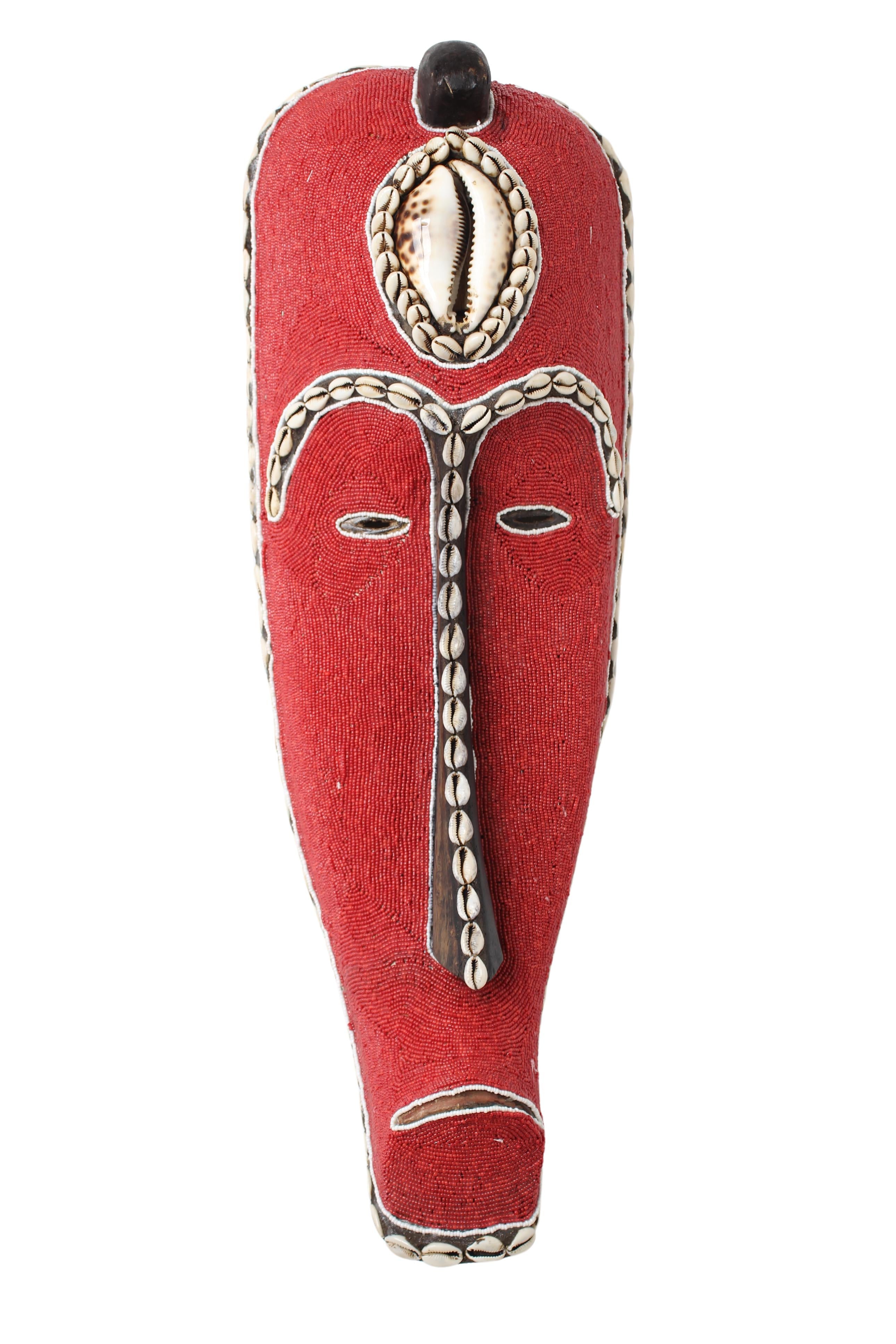 Fang Tribe Beaded Mask ~26.8" Tall (New 2024)
