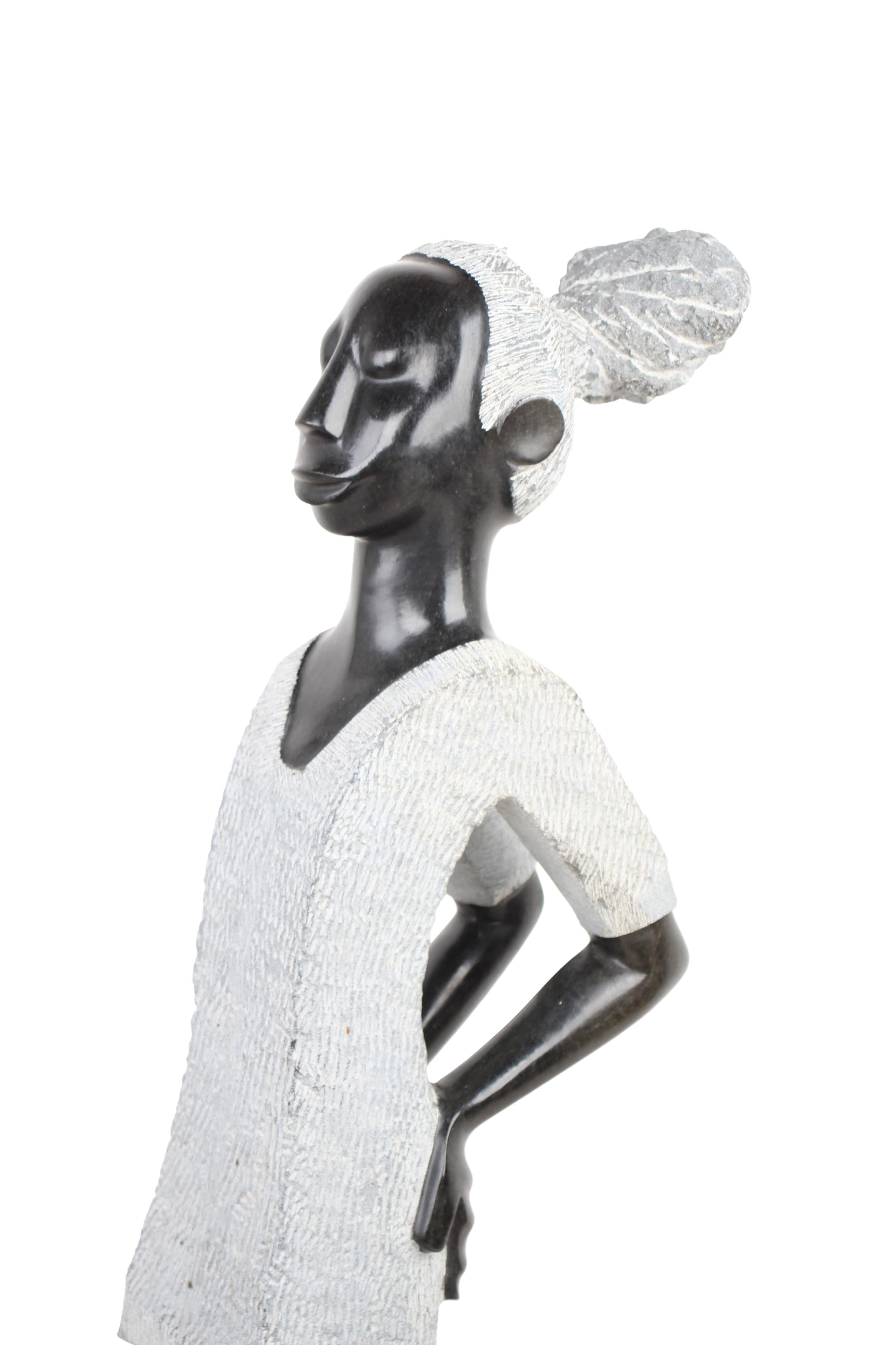 Shona Tribe Springstone Sculpture ~33.5" Tall (New 2024)