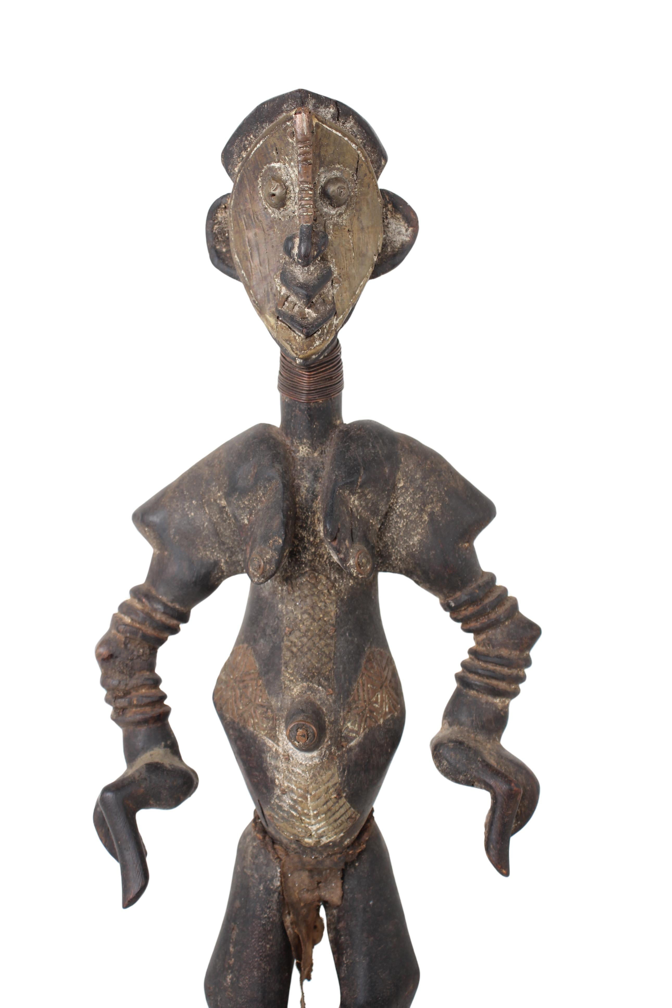 Tikar Tribe Sculpture ~23.6" Tall (New 2024) - West African Artifacts